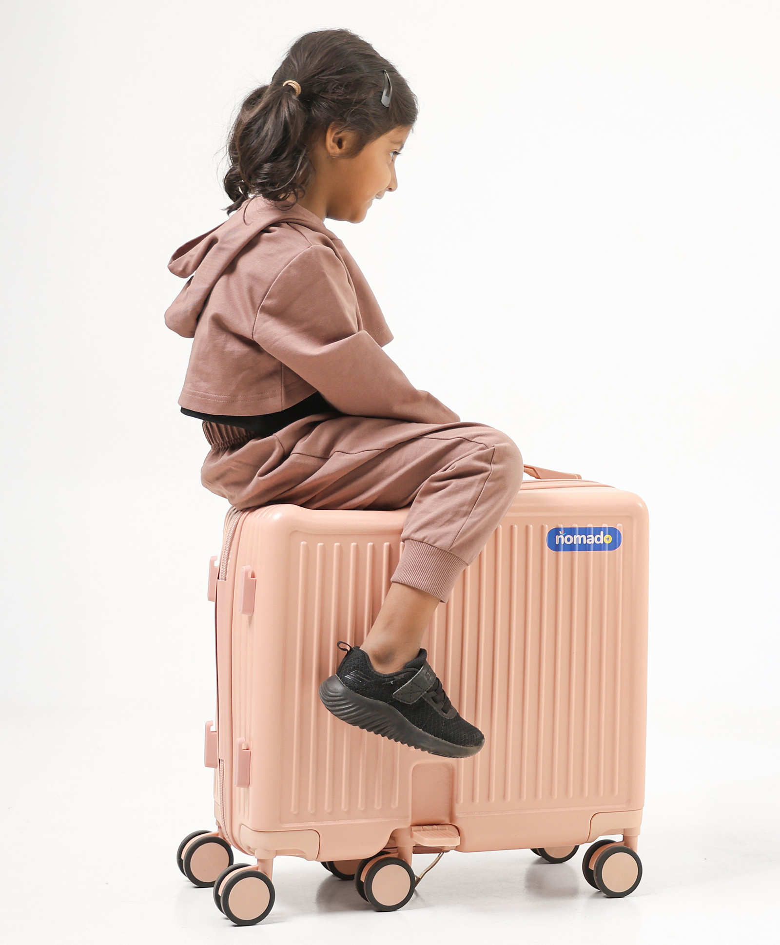 Nomado Kid's ride on Suitcase- Peach-image-18