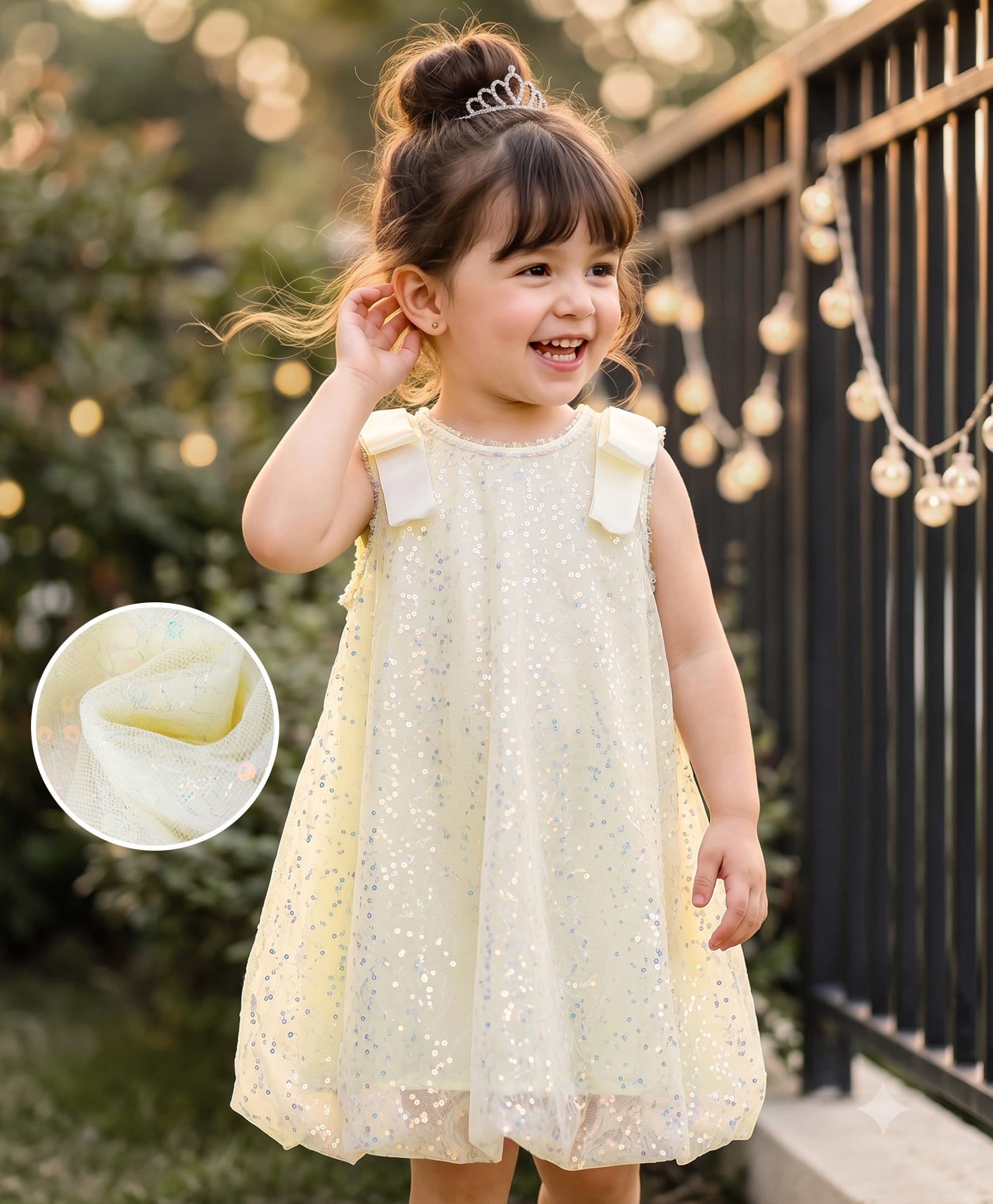 Mark & Mia Sleeveless Party Dress With Sequin Embellishment - Beige-picture-28