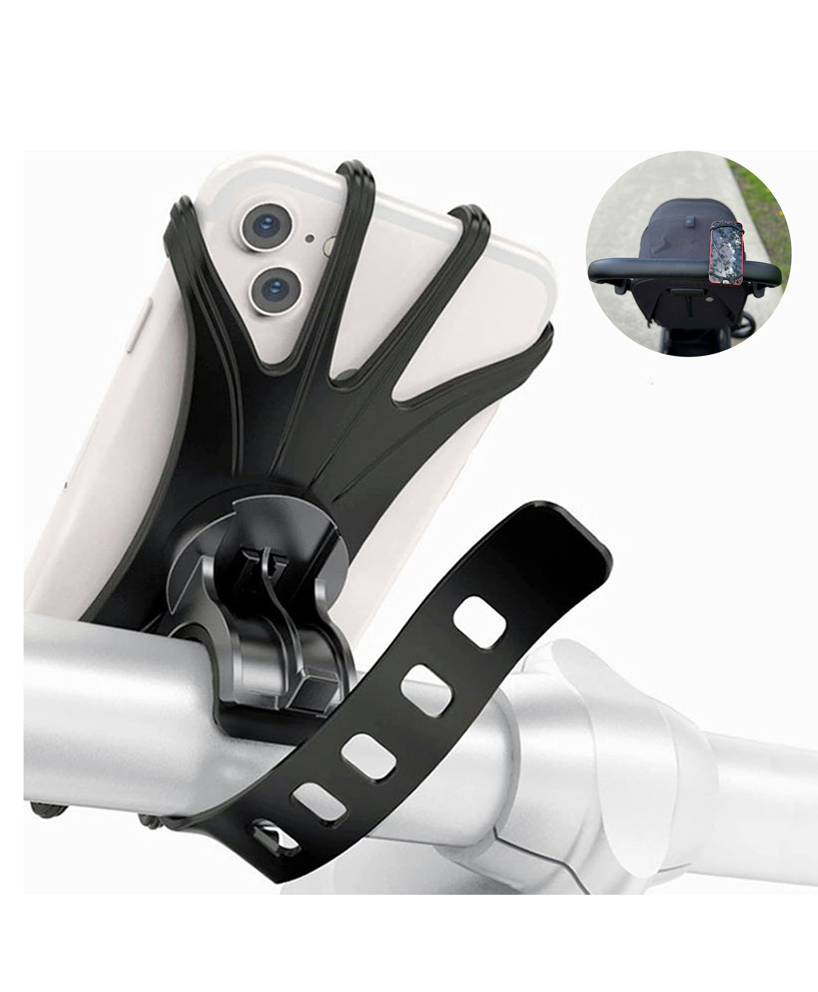 Dooky Universal Phone Holder for Stroller & Pram - Grey | Universal-image-26
