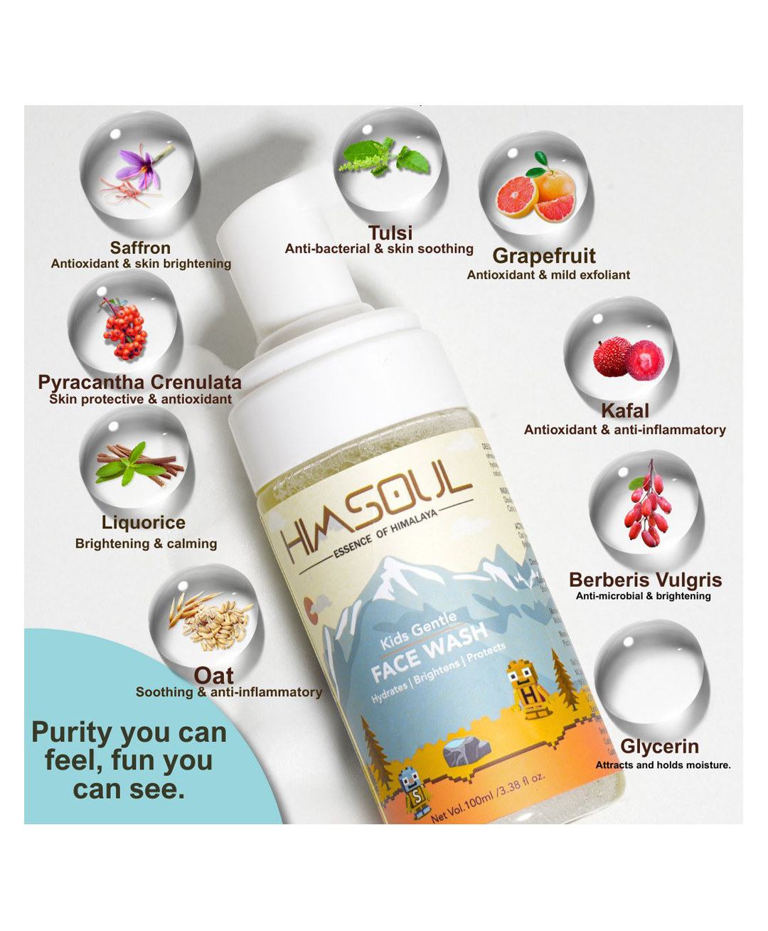 Himsoul Enterprise Himsoul Kids Gentle Face Wash - 100 ml-image-18
