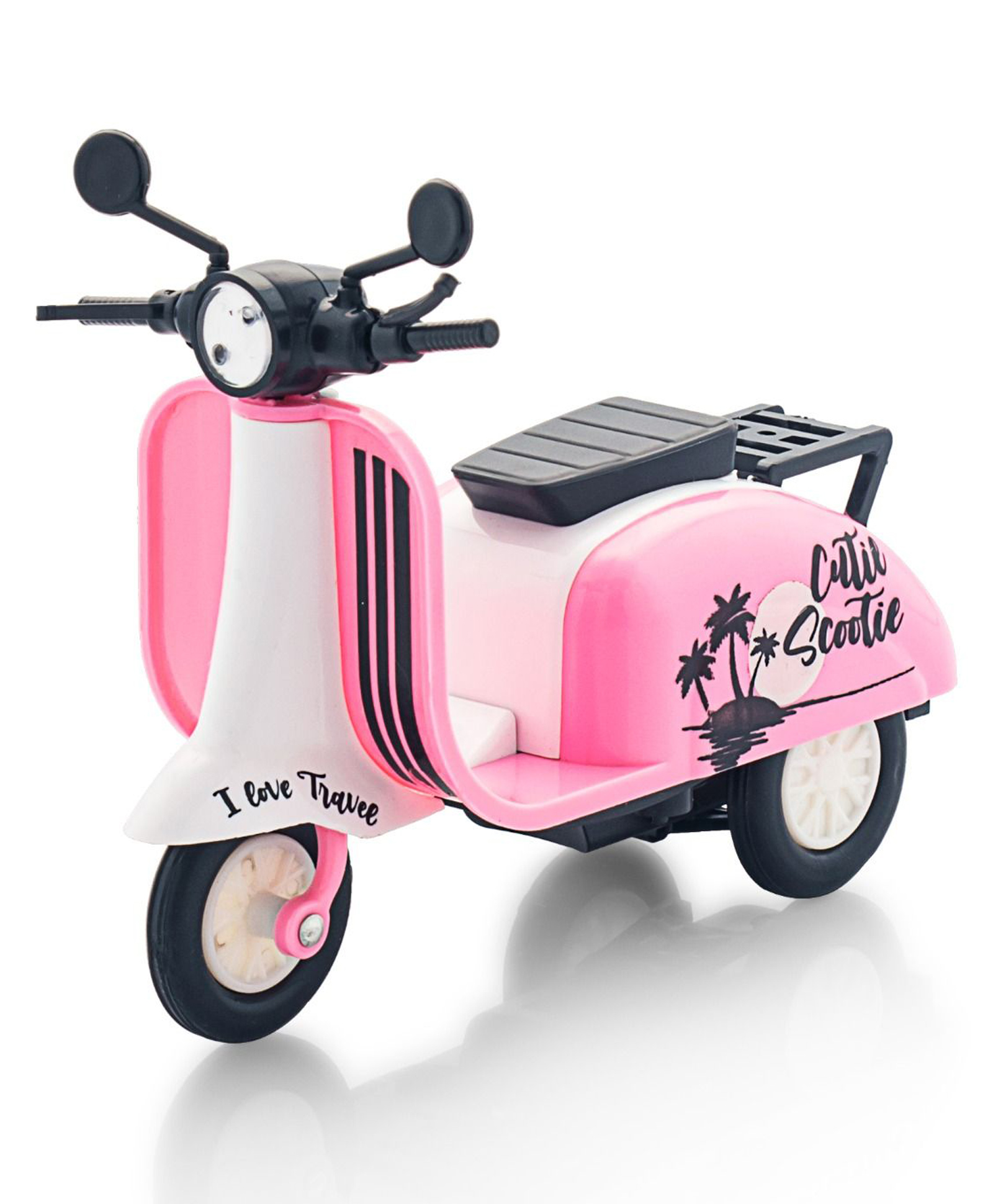Shinsei Cutie Scooter Pull-Back Scooter Toy for Creative Play & Skill Development - Pink-image-49