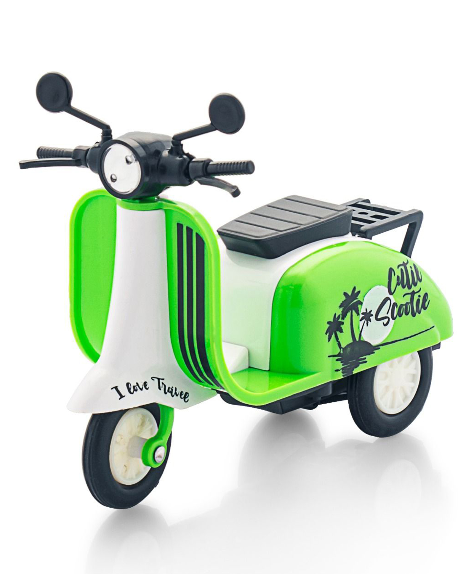 Shinsei Cutie Scooter Pull-Back Scooter Toy for Creative Play & Skill Development - Green-image-48