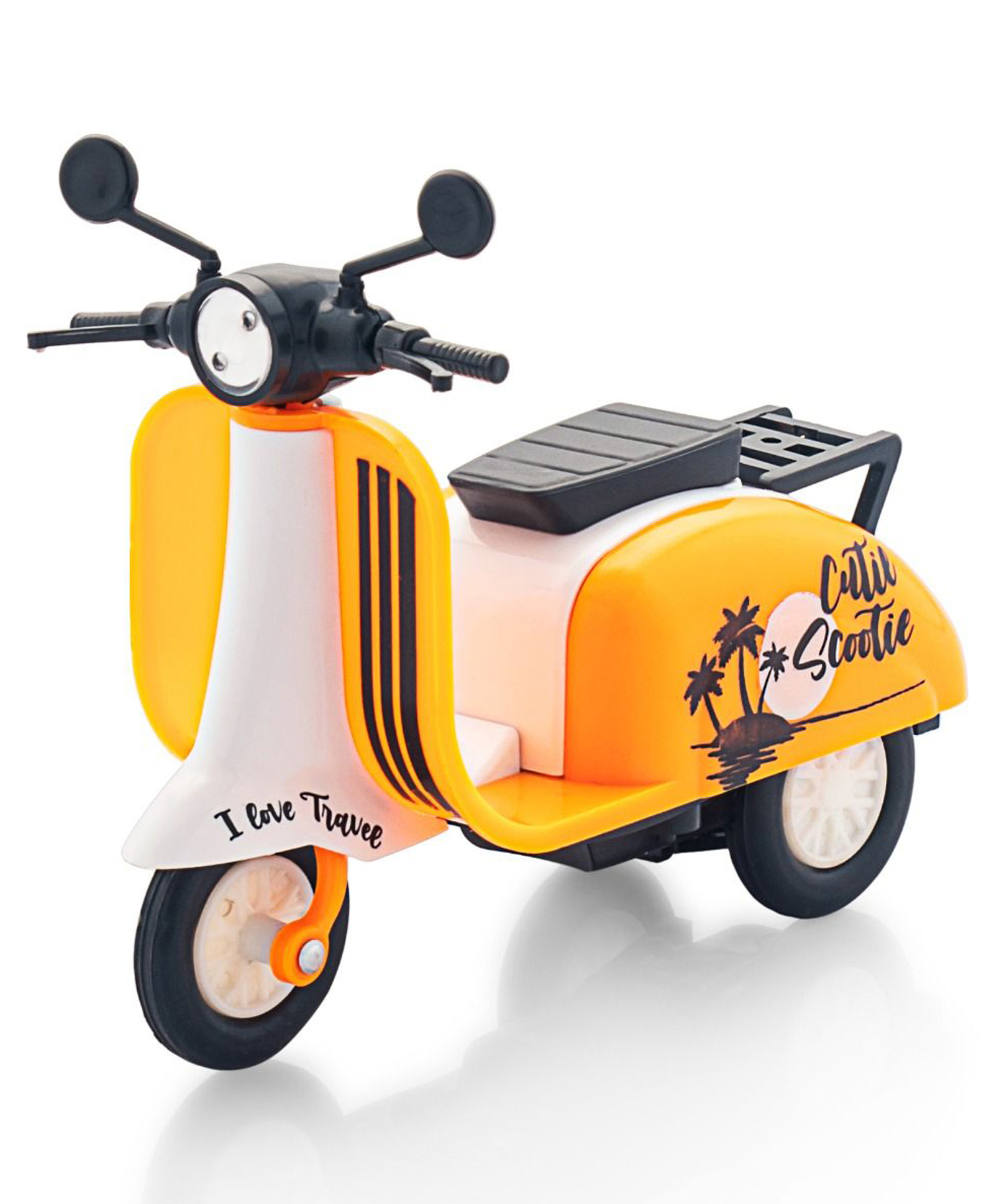 Shinsei Cutie Scooter Pull-Back Scooter Toy for Creative Play & Skill Development - Orange-image-29