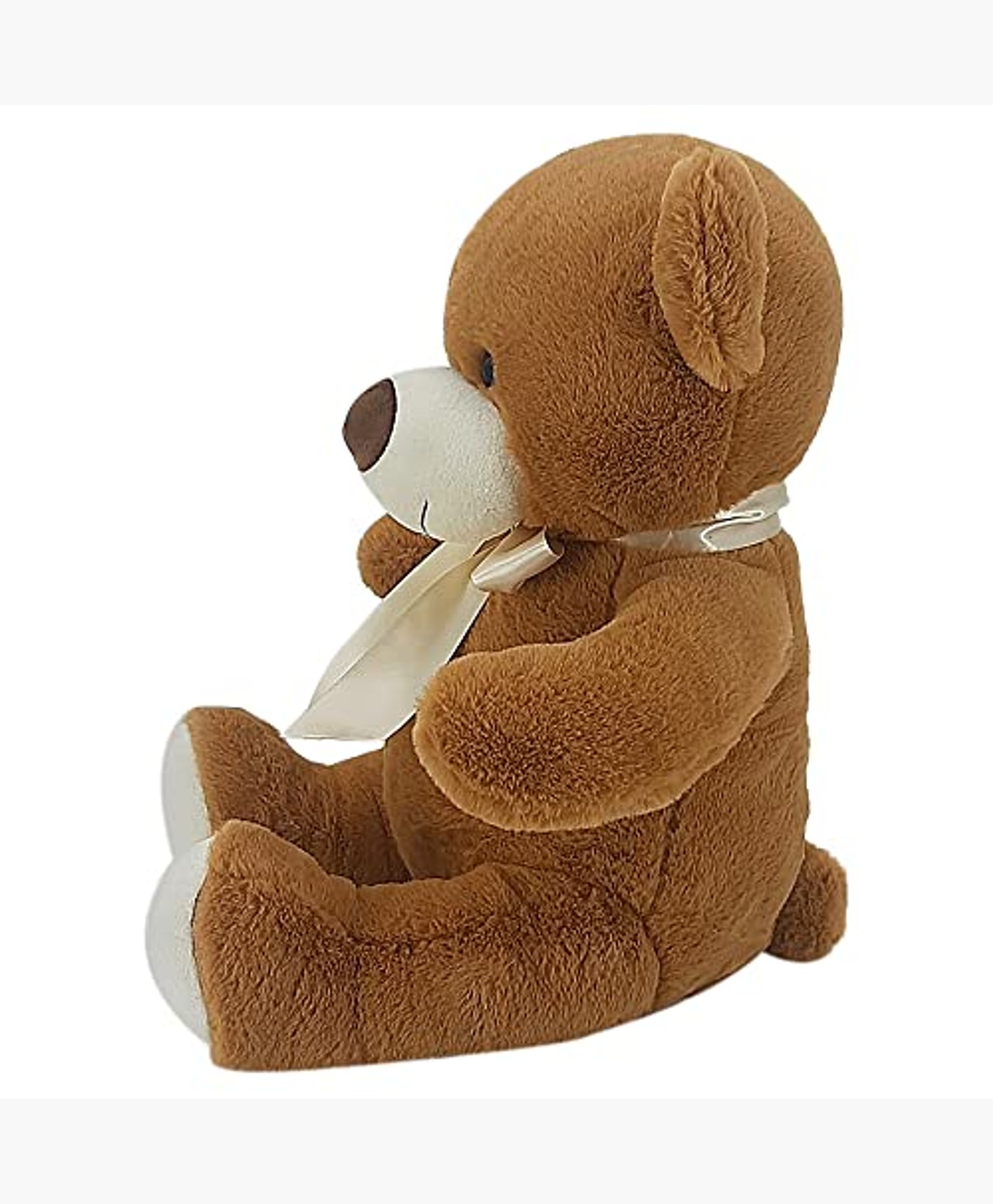 FuzzBuzz Prem Bear Beige 40 cm | Soft Plush Toy for Kids | Cute, Safe & Gift-Friendly-image-1