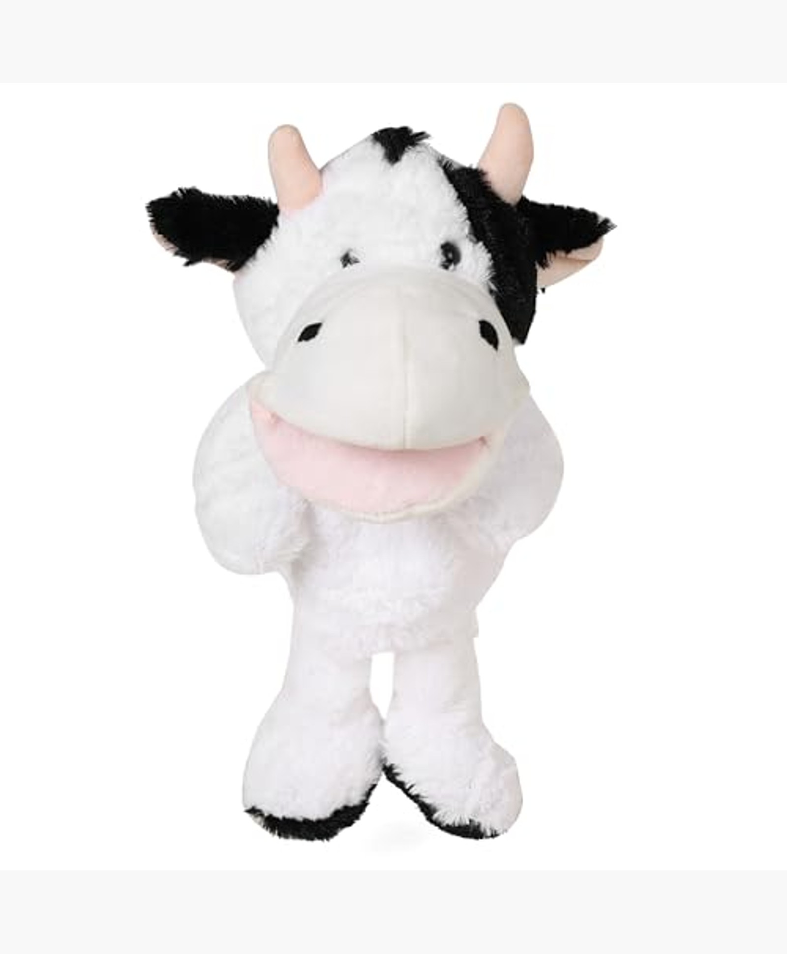 Hamleys Pugs & Play Cow Talking Hand Puppet, 3Y+, Black & White | Safe & Gift-Friendly-image-10