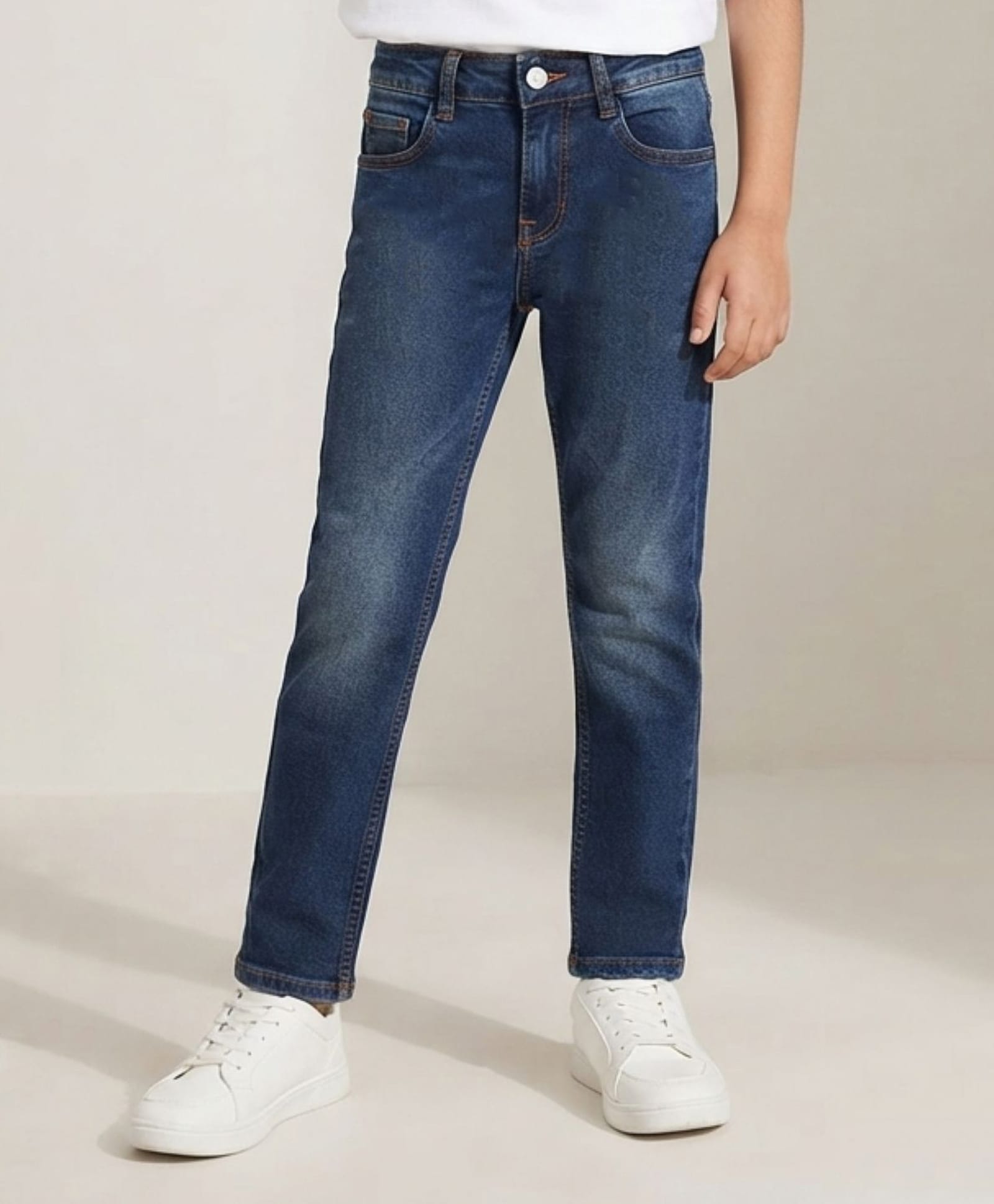 Tales & Stories Denim Woven Washed Jeans - Navy Blue-picture-20
