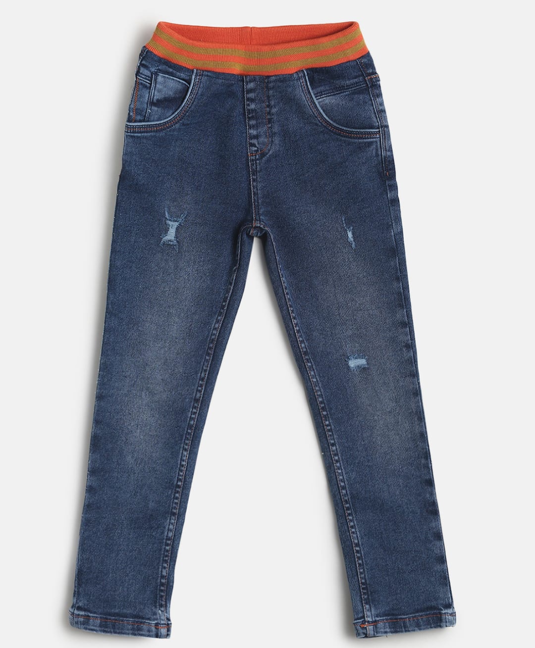 Tales & Stories Denim Woven Mild Washed Jeans - Navy Blue-picture-30
