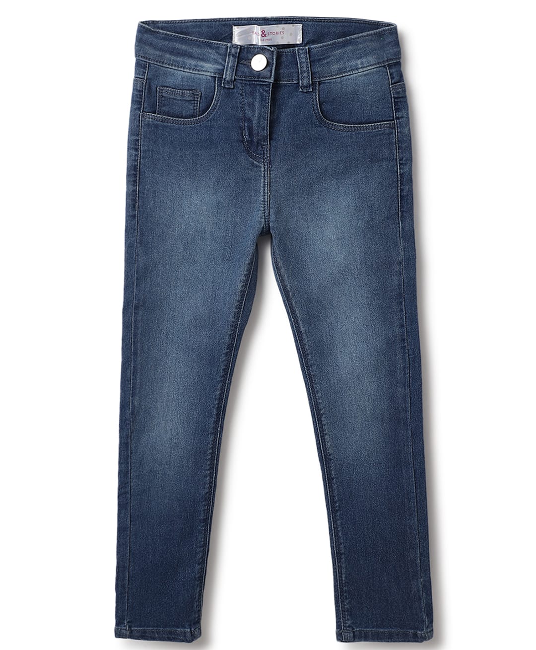 Tales & Stories Denim Woven Mild Washed Jeans - Navy Blue-picture-28