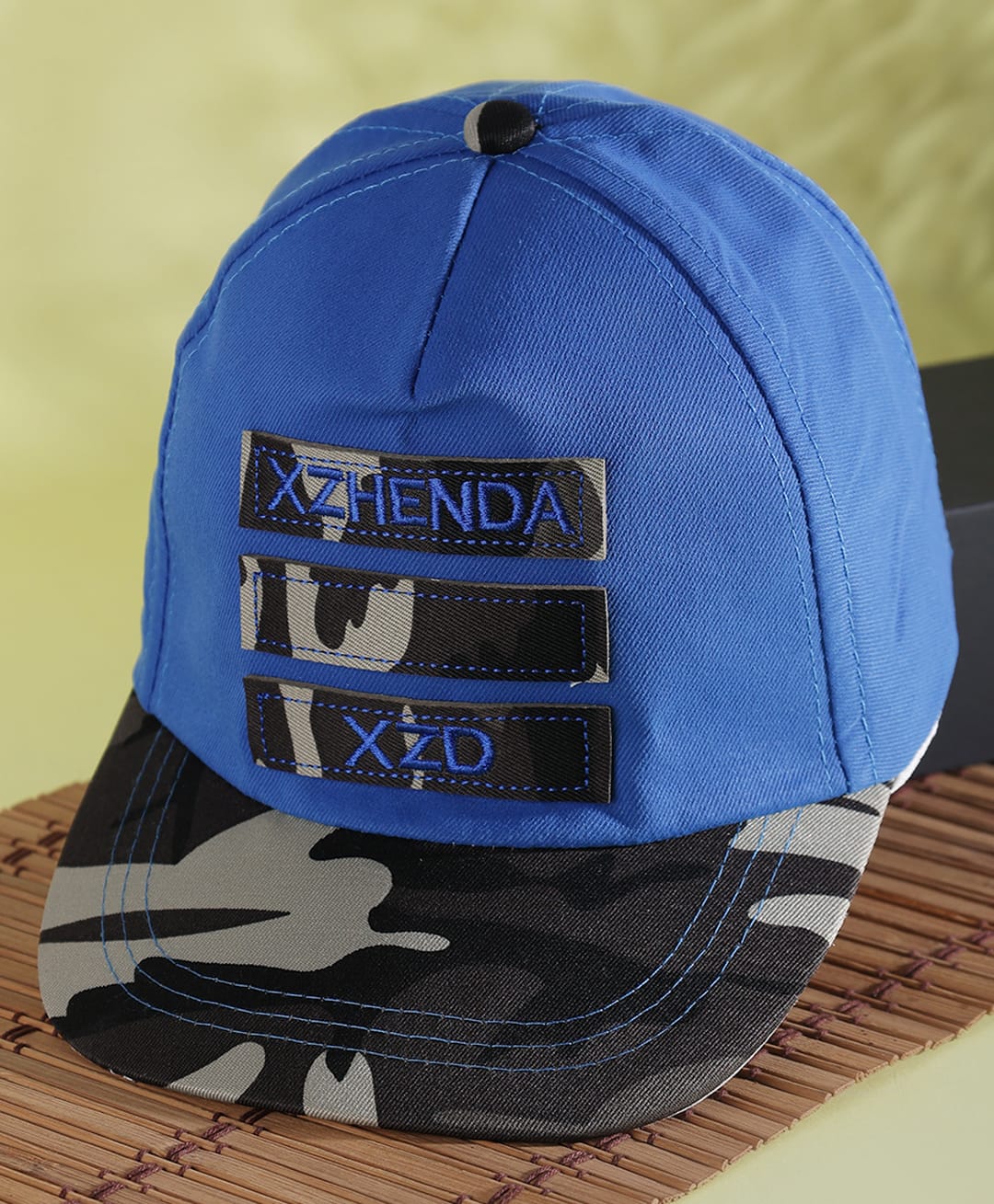PASSION PETALS Camouflage Printed Baseball Cap - Blue - Circumference - 46cm-image-16