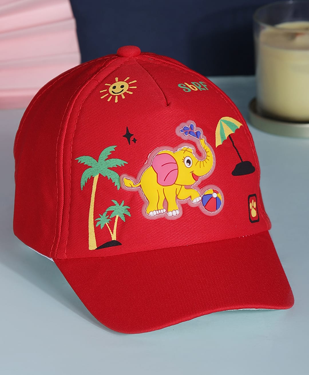 PASSION PETALS Elephant Applique Baseball Cap - Red - Circumference - 46cm-picture-11
