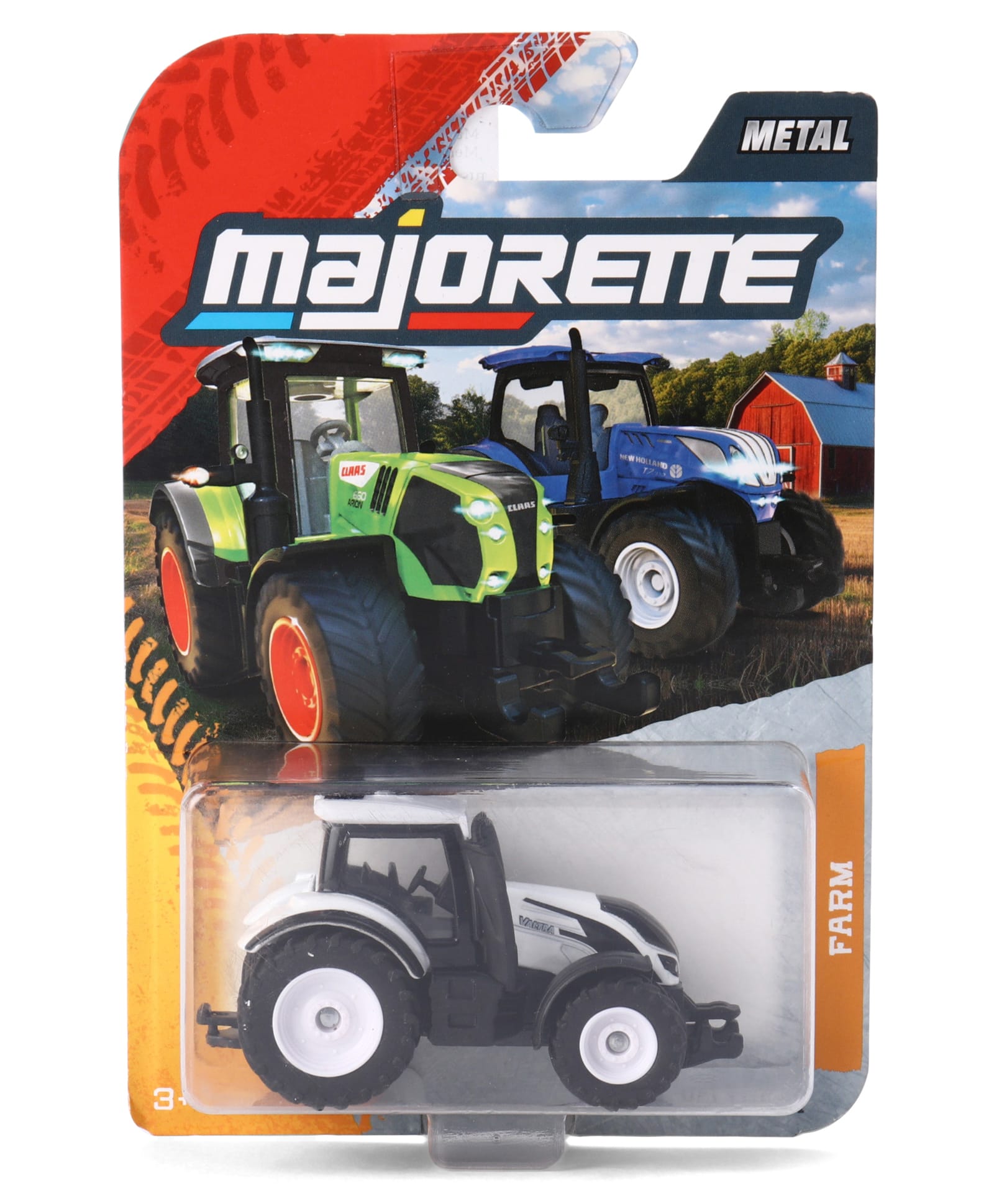 Majorette Mercedes Benz Zetros Die Cast Free Wheel Toy Valtra T4 - White & Black-picture-41