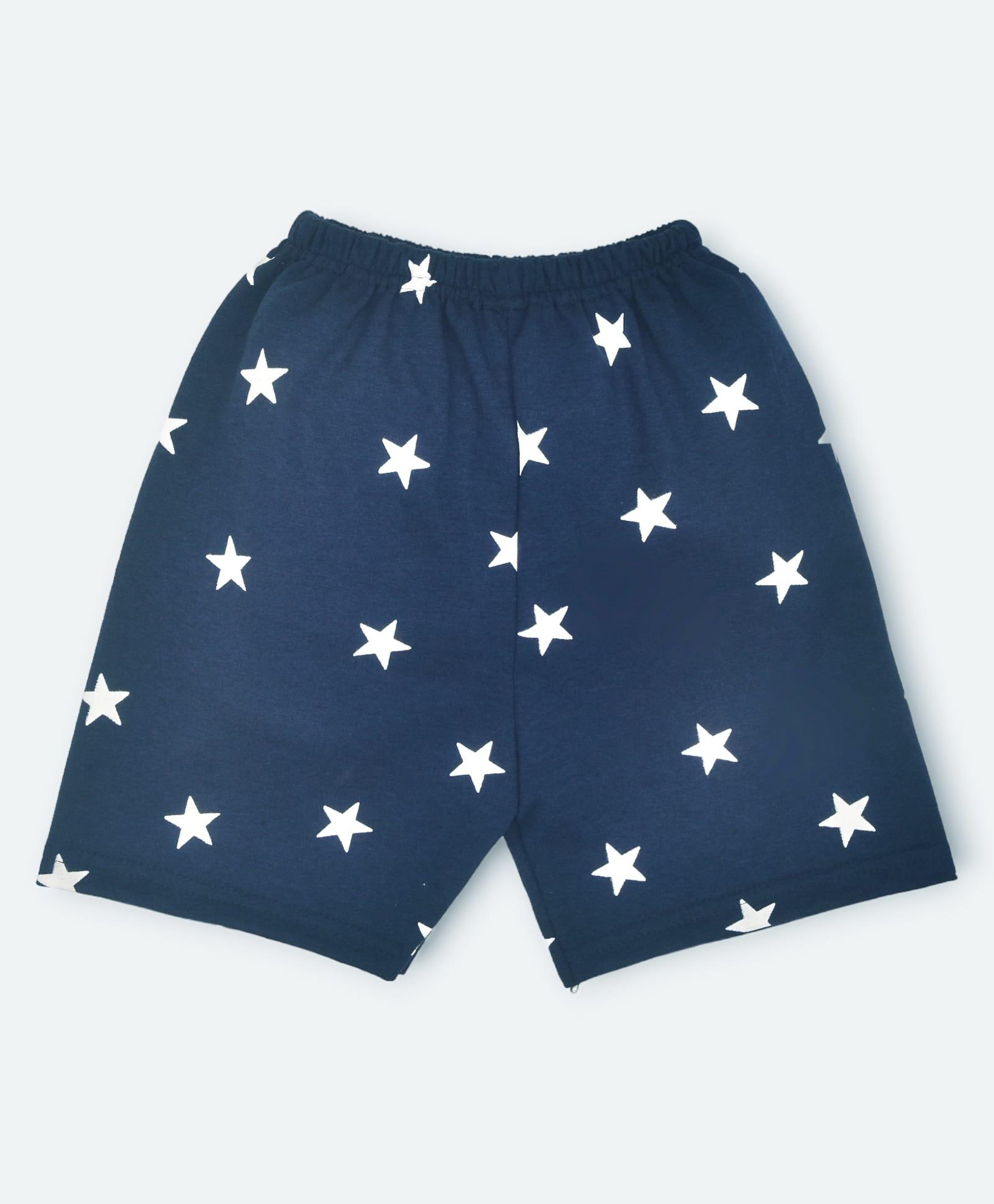 HRIT Cotton Knit Stars Printed Shorts - Navy Blue-picture-13