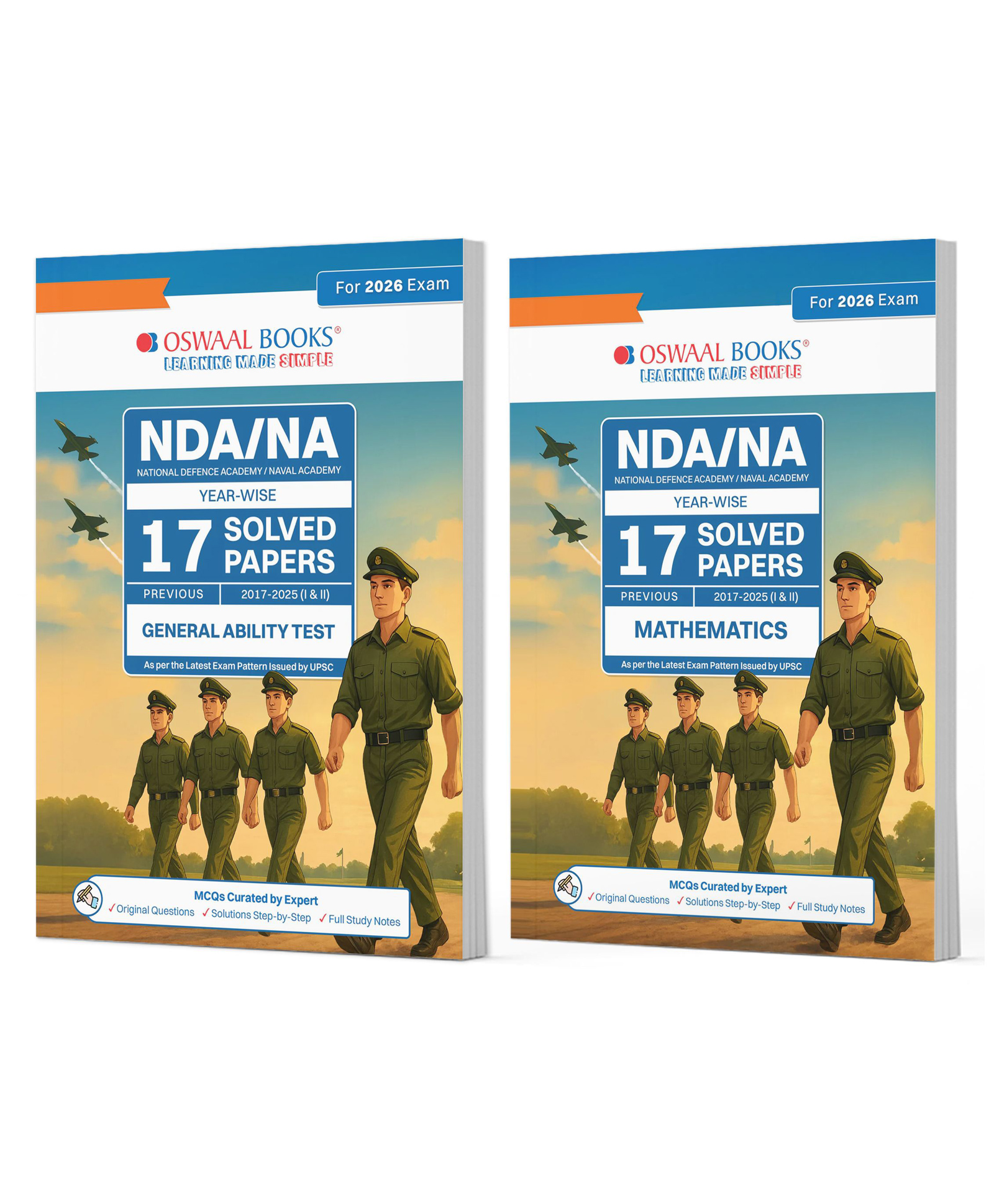 OSWAAL BOOKS NDA-NA (National Defence Academy/Naval Academy) 17 Previous Solved Papers | Yearwise (2017-2025) (I & II) General Ability Test & Mathematics (Set of 2 Books) For 2026 Exam-picture-23