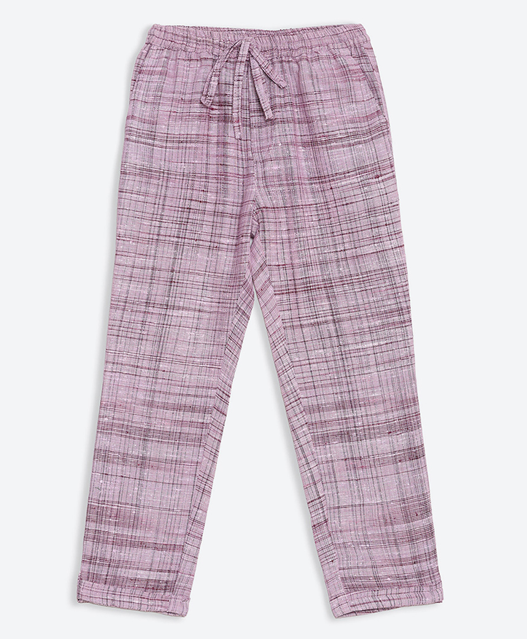 Charkhee Cotton Woven Textured Trouser - Pink-picture-22