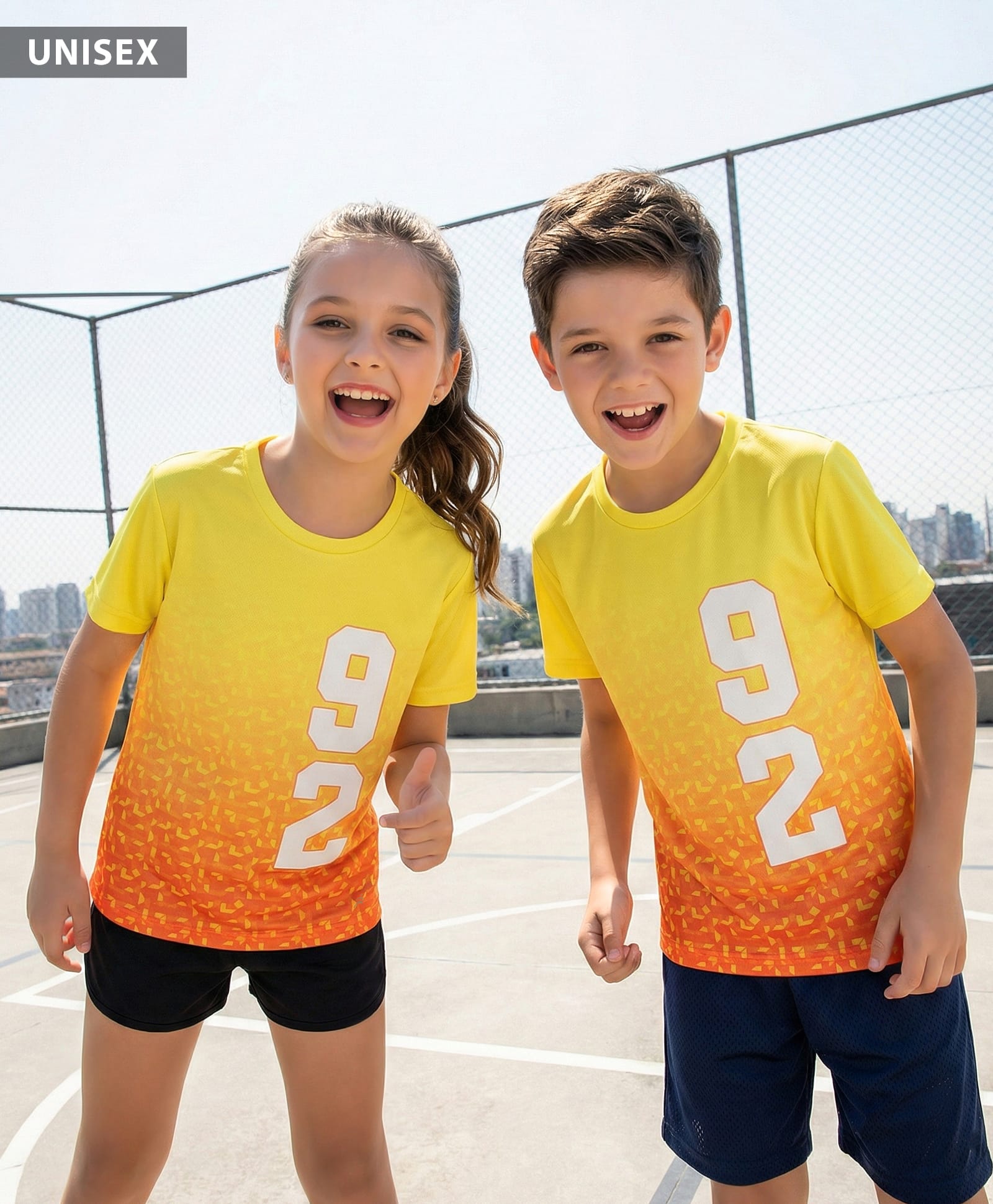 Pine Active Knit Half Sleeves T-Shirt With Number Print - Yellow-picture-28