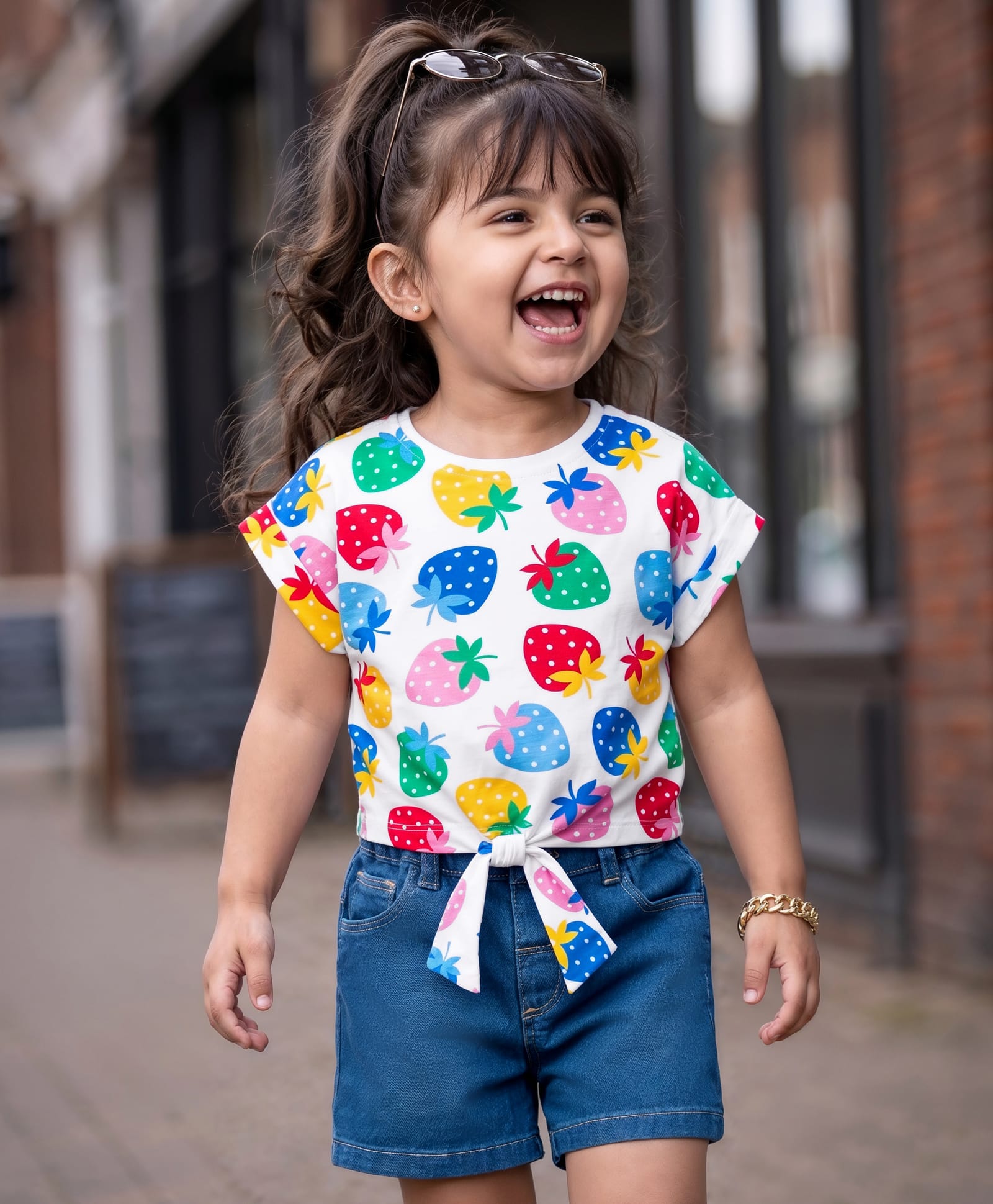 Babyhug Single Jersey Knit Half Sleeves Tropical Theme Printed Top & Shorts Set - Multicolour-picture-37