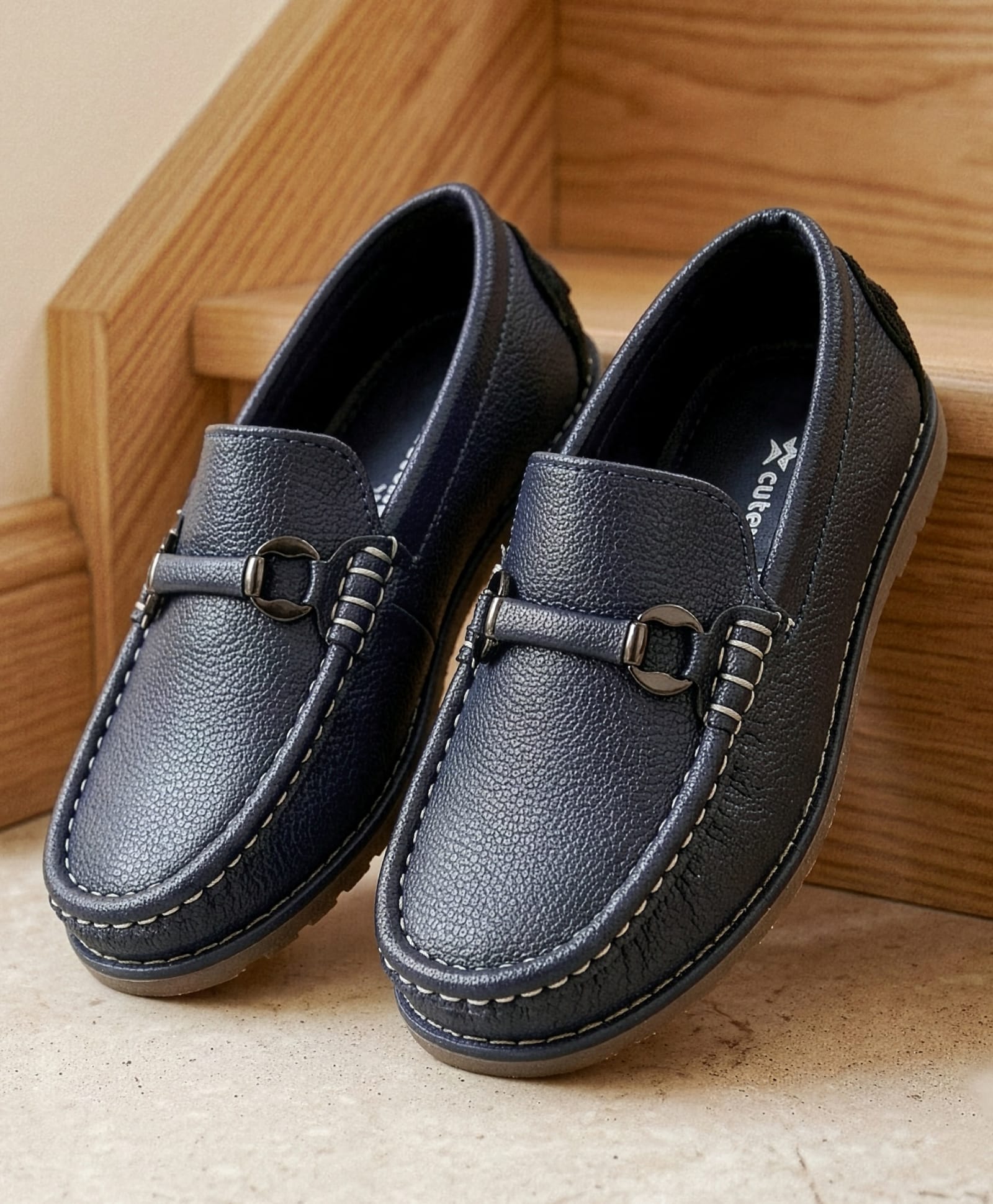 Cute Walk by Babyhug Slip On Solid Loafers - Navy Blue-image-34