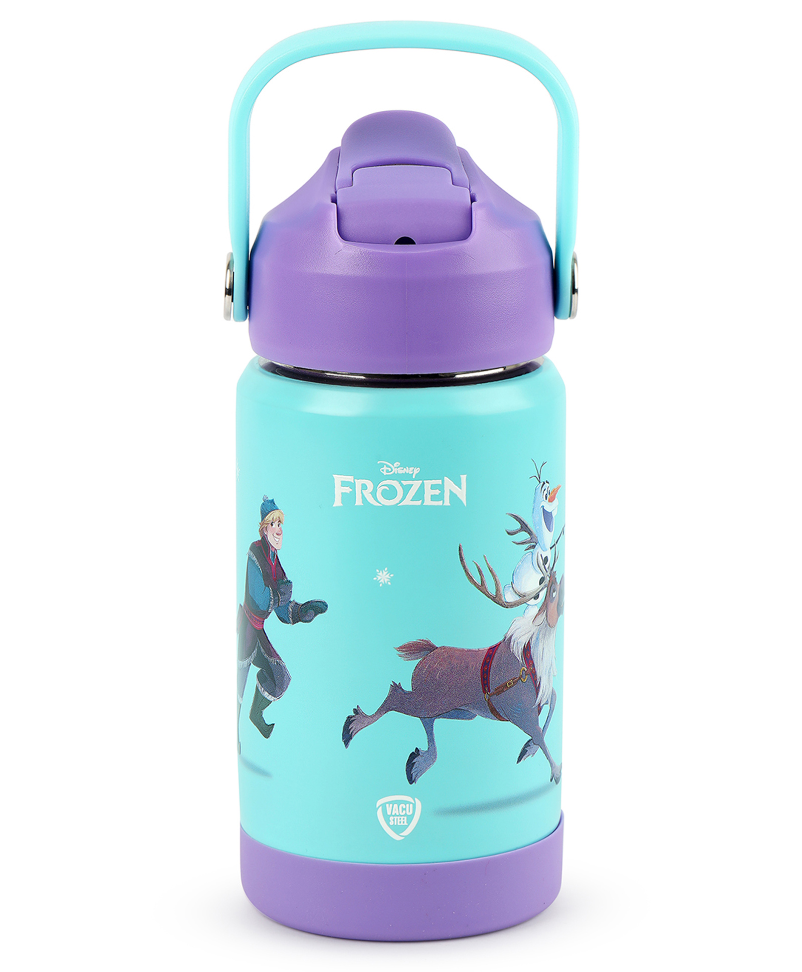 Cello Kidzbee Gen Alpha 3D Frozen Print Insulated Stainless Steel Kids Water Bottle Royal Blue - 370 ml