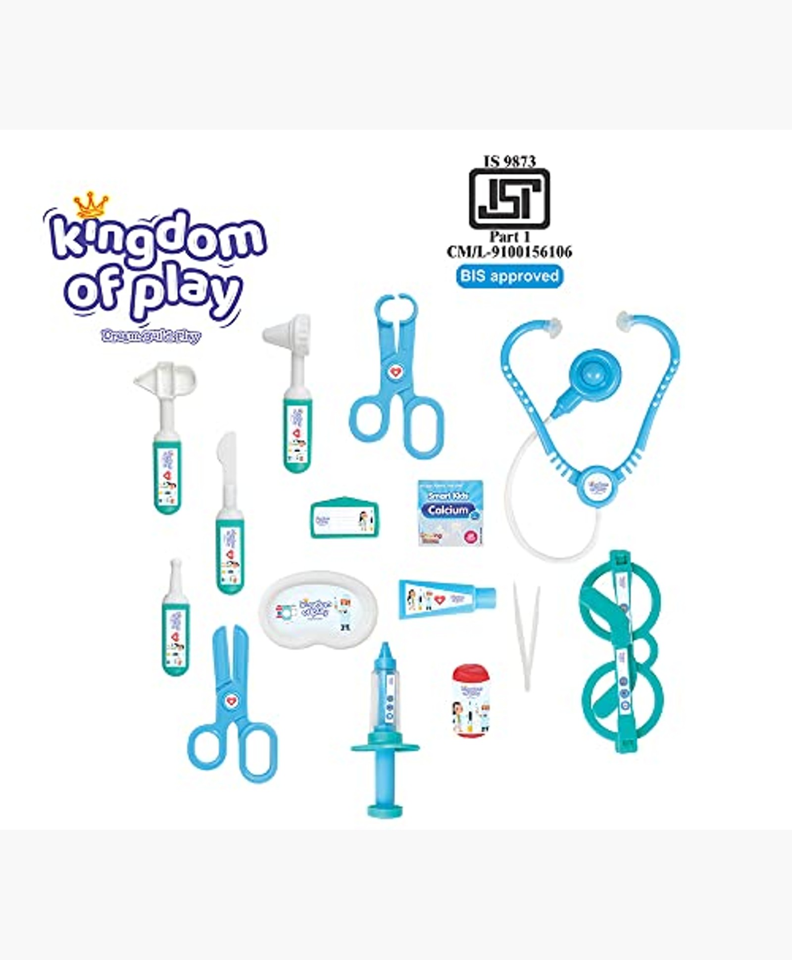 Kingdom Of Play Little Doctor Set for kids Role Play Toys for kids Multicolor 3Y+ | Safe & Gift-Friendly-image-33