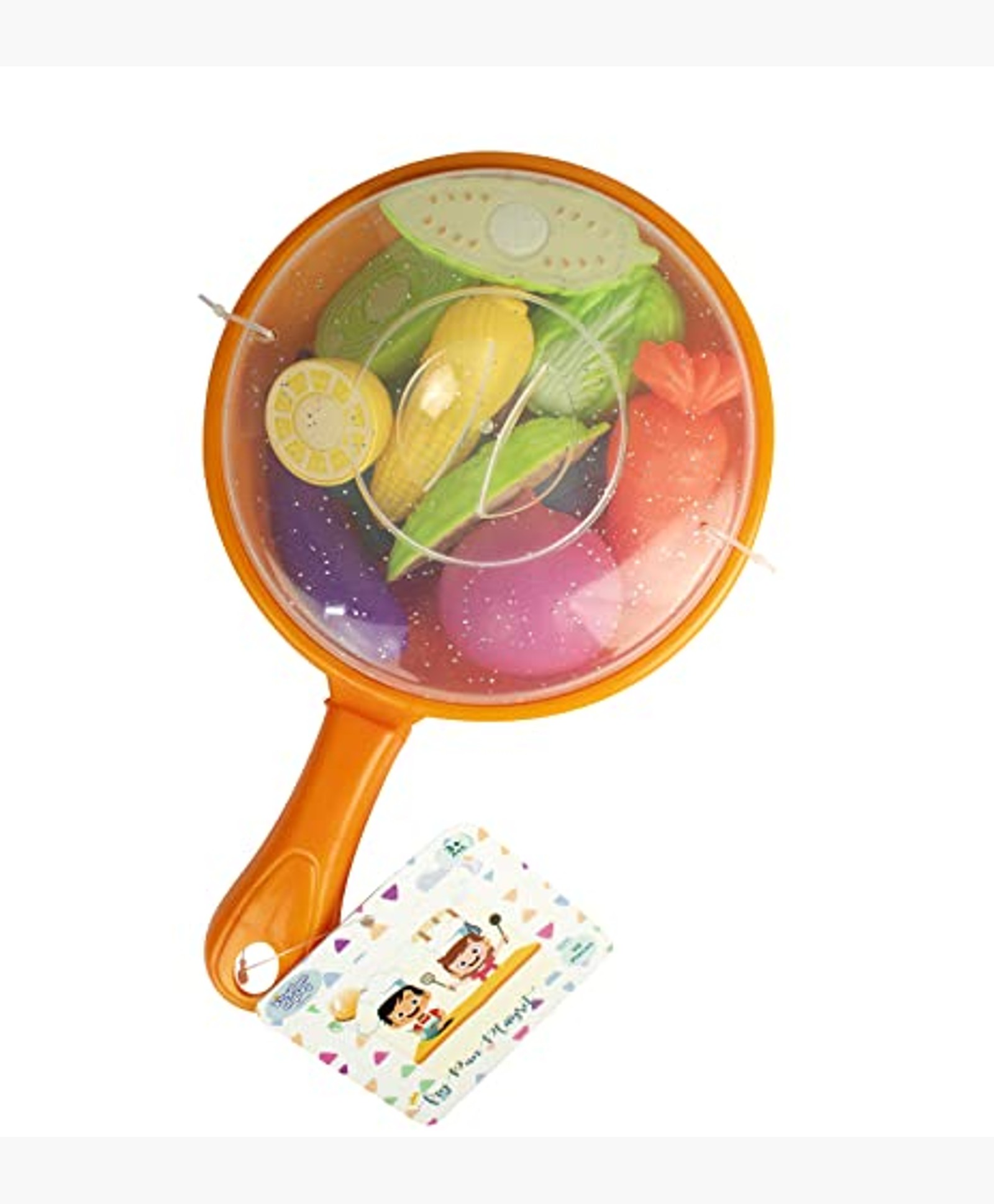 Kingdom Of Play Vegetable set with Pan and 10 Pieces of different vegetables Multicolor 3Y+ | Safe & Gift-Friendly-image-34