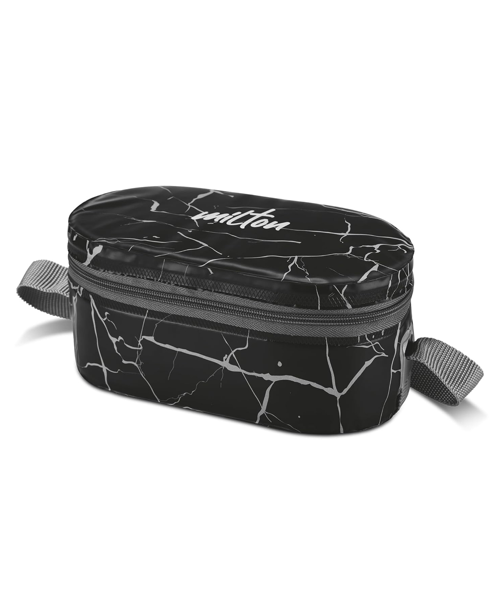 MILTON Executive Lunch Box, 2 Round Inner Steel Round Containers 280ml Each and 1 Microwave Safe Oval Plastic Container, 450ml with Insulated Bag, Office Tiffin for Leak-Proof, Easy to Carry, Black-image-30