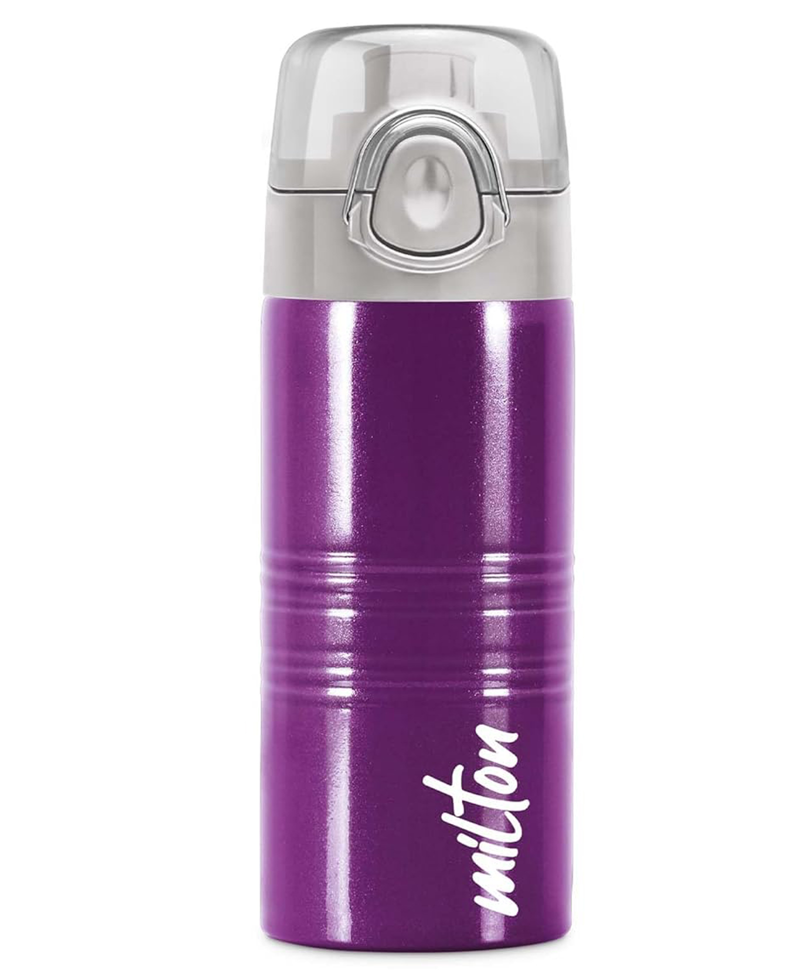 MILTON Vogue 500 Stainless Steel Water Bottle 490 ml, Single Walled, ISI Certified I Leak Proof Lid, Rust Proof I for School, Office, Gym I Purple-picture-13