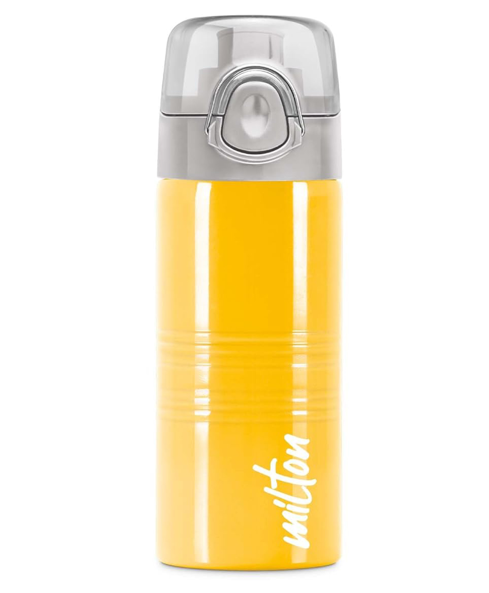 MILTON Vogue 500 Stainless Steel Water Bottle with One Touch Safety Lock, 490 ml Water Bottles, Single Walled, Leak-Proof, Rust-Free Steel Bottle, Easy Grip, Easy to Carry, Travel Bottle, Yellow-image-36