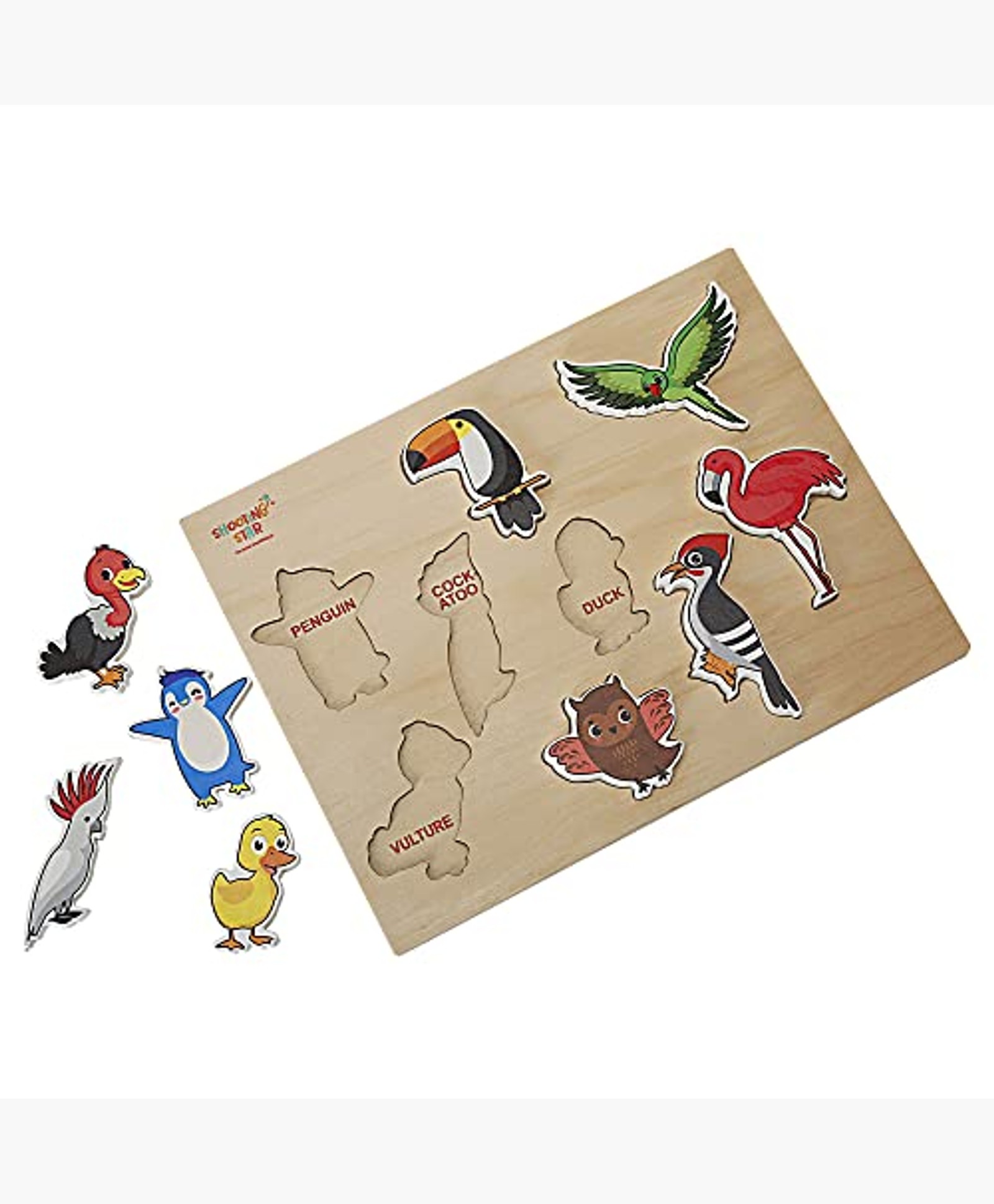 Shooting Star Birds Raised Chunky 9 Piece Puzzle for kids 3Y+, Multicolour | Safe & Gift-Friendly-picture-12