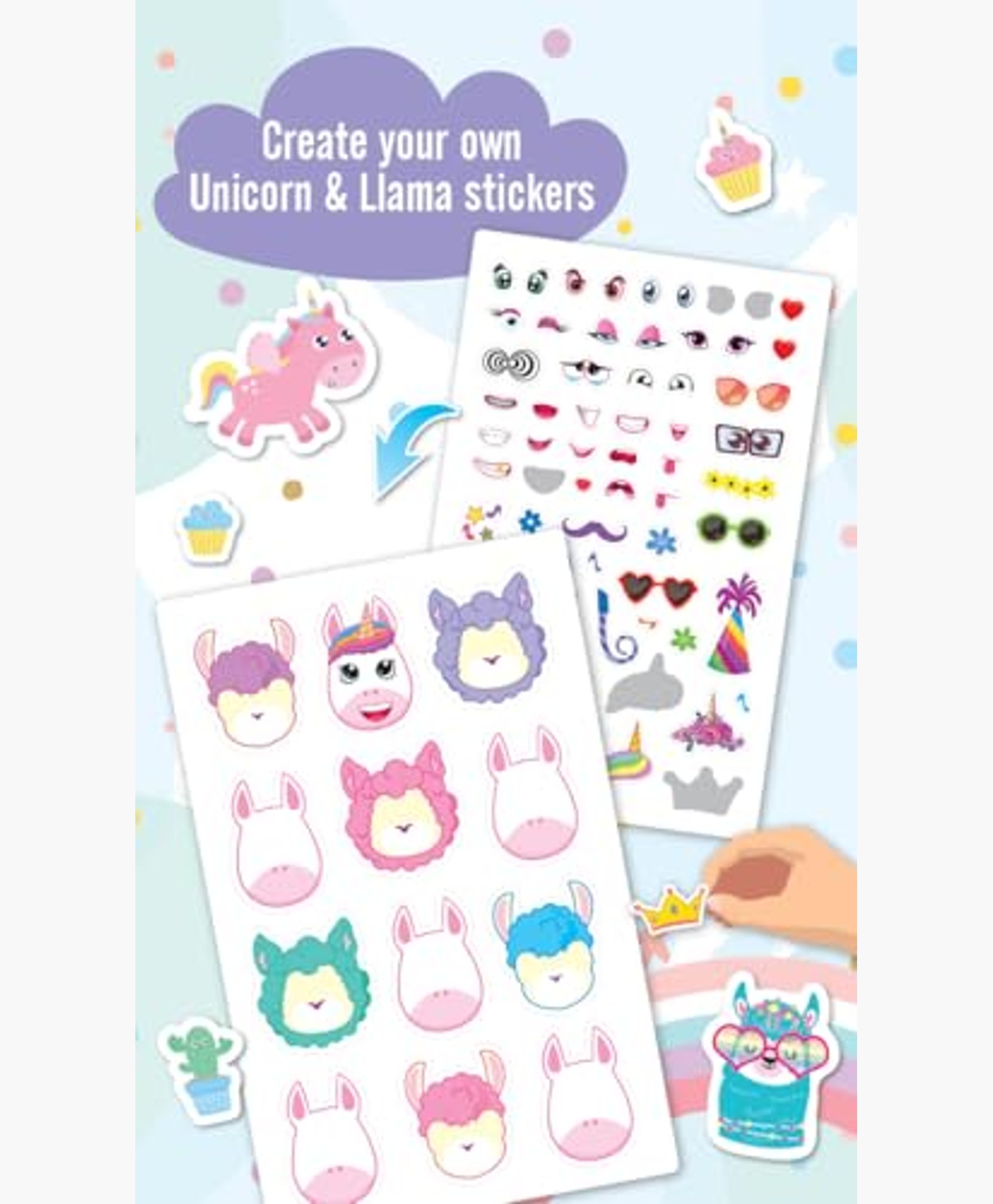 Youreka Rainbow Sticker Pad, Multicolour Fun Activity Set for Kids Ages 35, packed with colourful reusable stickers to boost creativity, imagination, and fine motor skills-picture-13