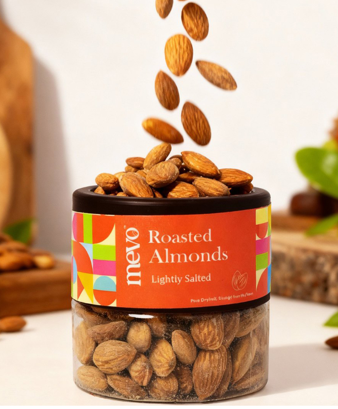 Mevo Roasted California Almonds Lightly Salted 130g No Oil-picture-15