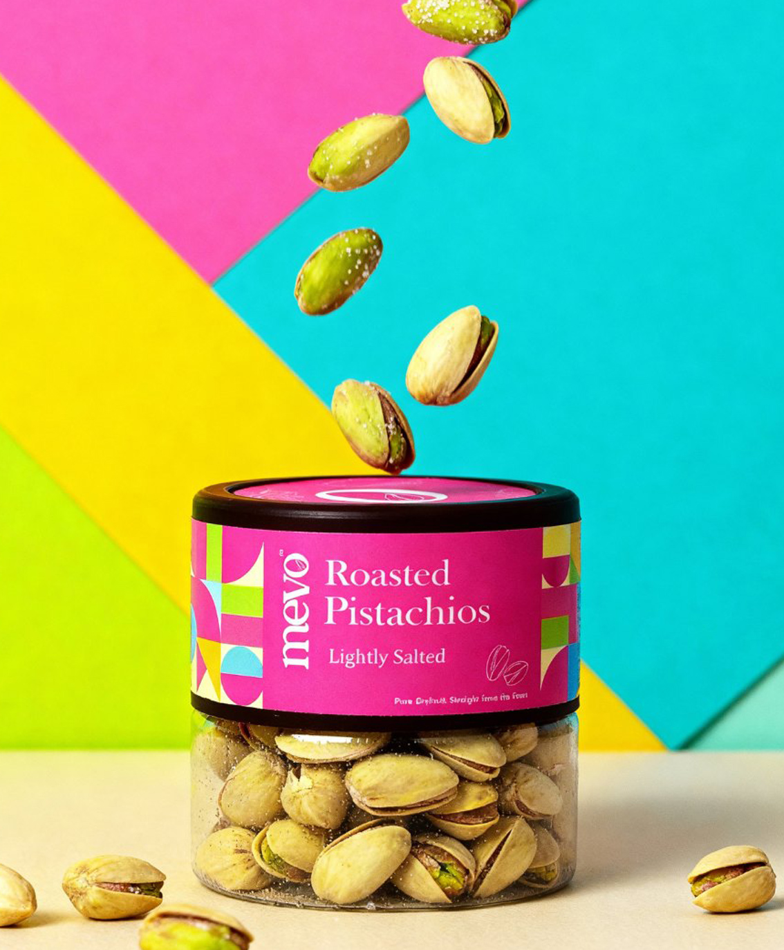 Mevo Roasted Pistachios Lightly Salted 100g No Oil-image-42