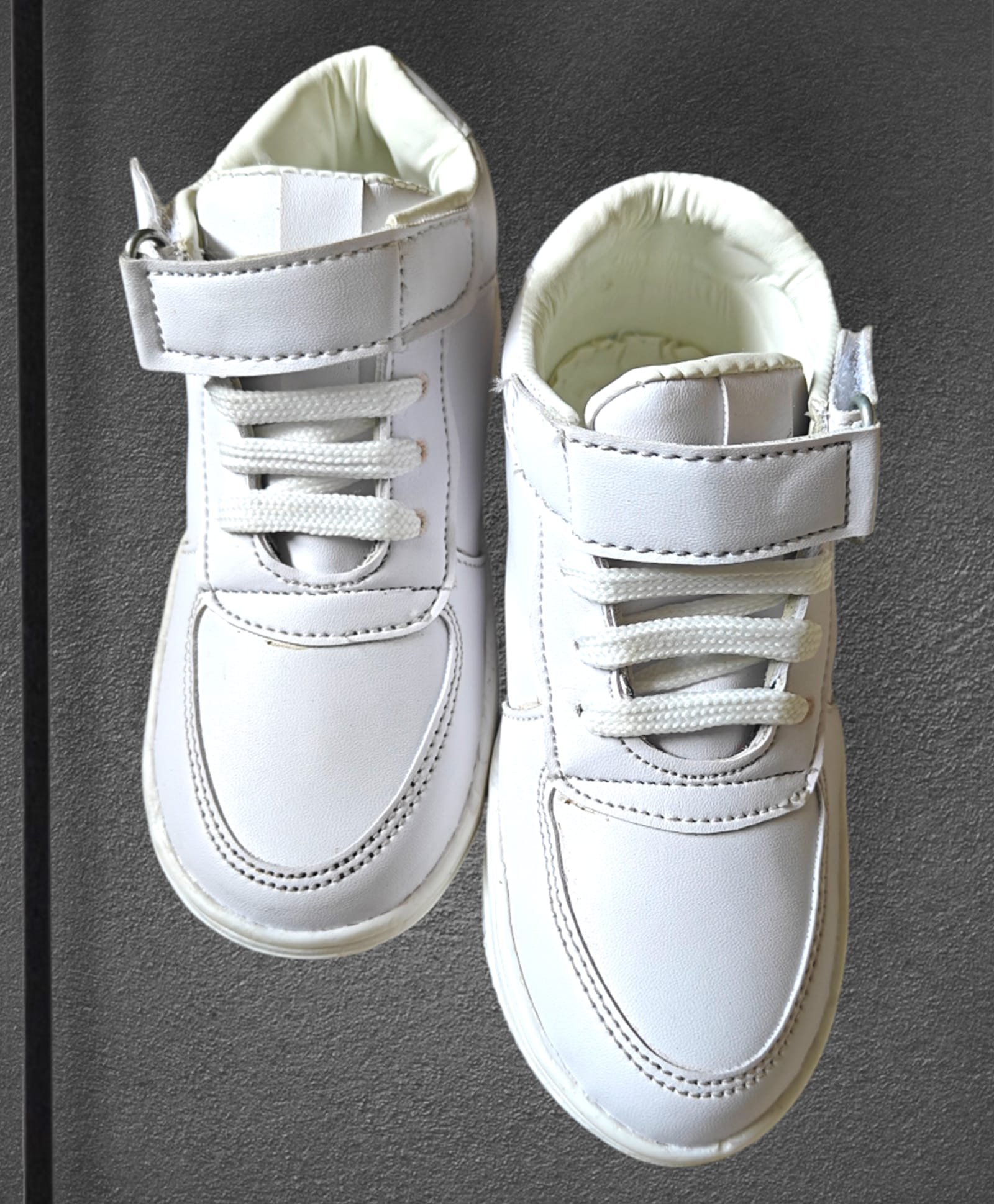 IMAGINO Solid Velcro Closure Shoes - White-image-46