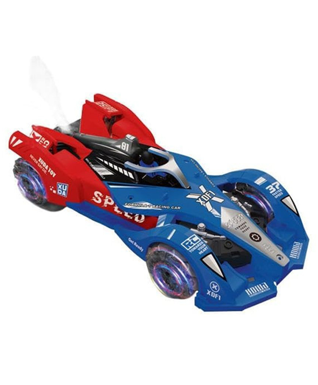 AKN TOYS RC Captiain Amreriica Car Toy Remote Control Vehicle with Light, Music & Spray Effect, Hand Gesture Control - PACK OF 1 - ( COLOR MAY VARY )-image-17