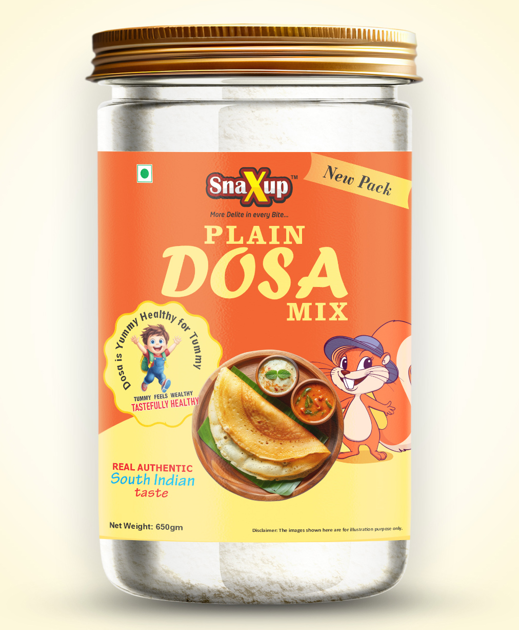 SnaXup Soft & Healthy Breakfast Instant Plain Dosa Mix - 650 g-image-28