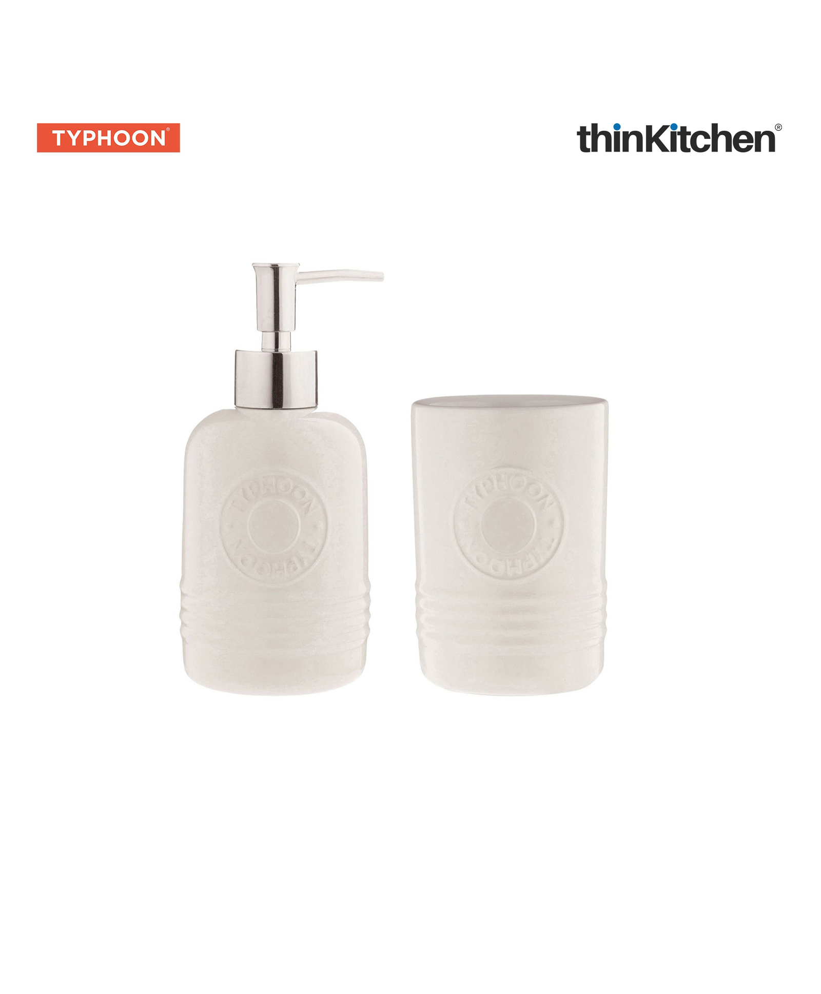 Typhoon Premium 500ml Soap, Lotion Dispenser & 500ml Tumbler Set for Bathroom Sink-picture-17