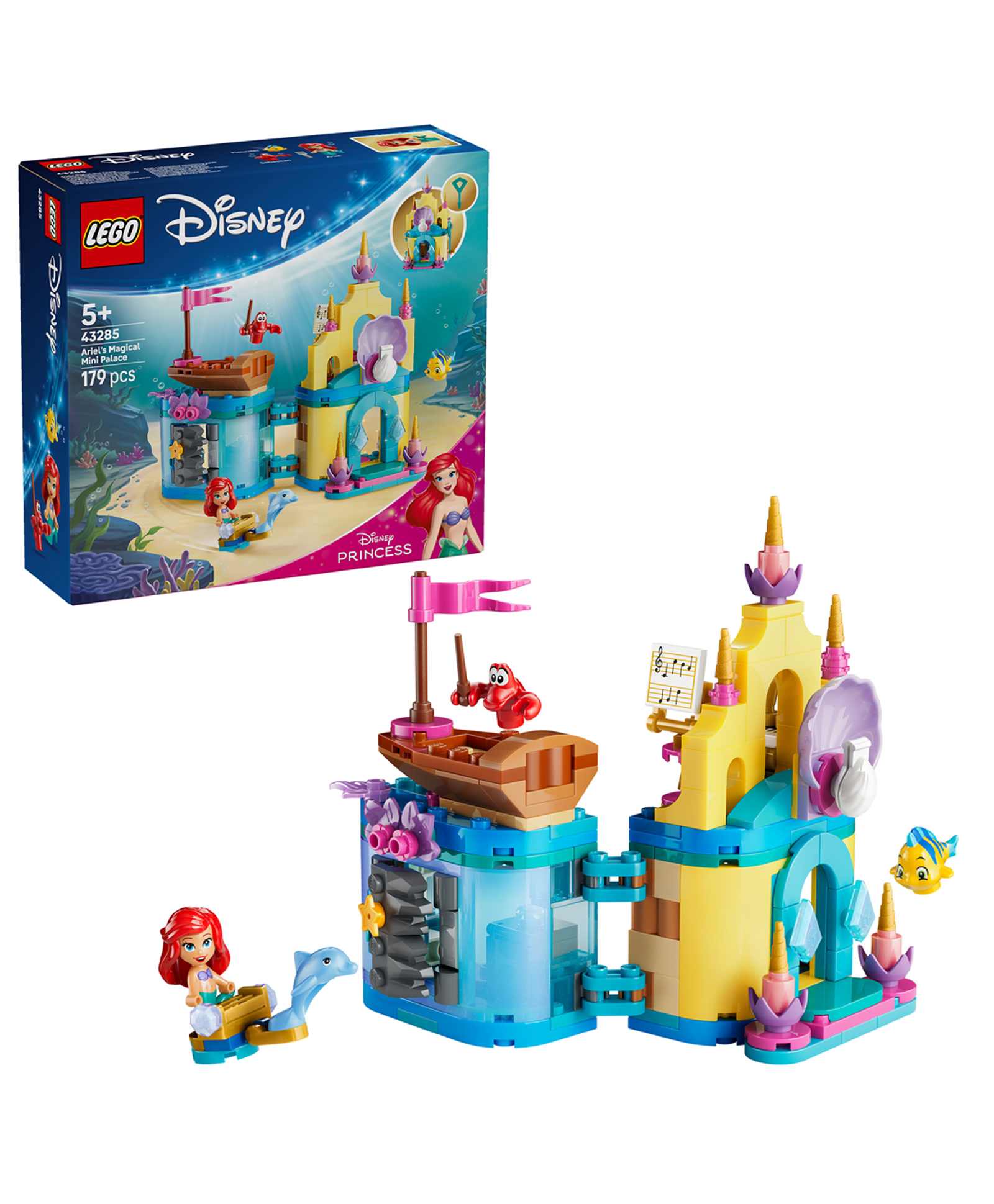 LEGO | Disney Princess Ariel's Magical Mini Palace - Mermaid Building Toy for Ages 5+ Yrs 179 pieces - 43285-picture-15