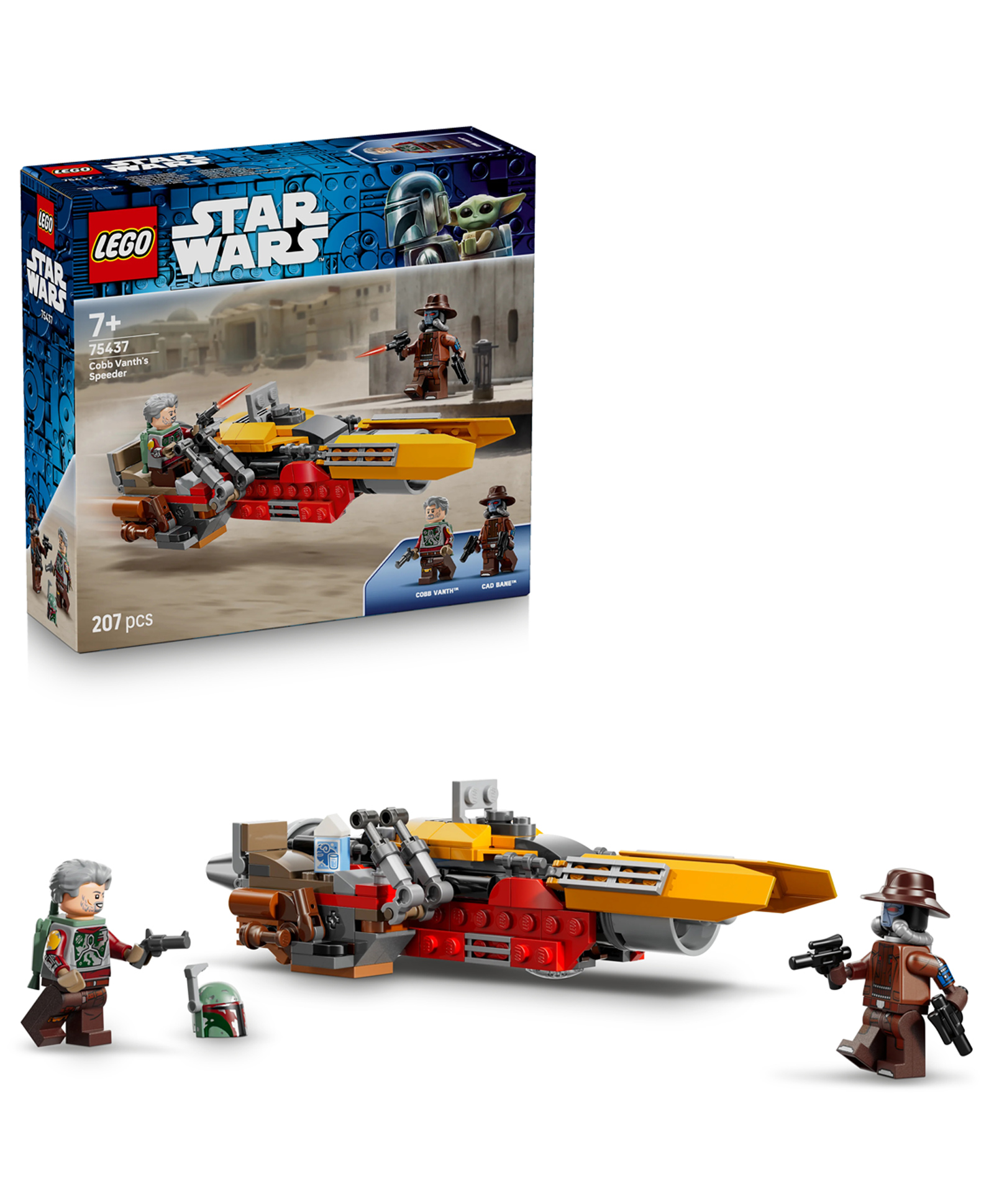 LEGO Star Wars: The Mandalorian Cobb Vanth's Speeder Vehicle Toy Building Set 207 Pieces - 75437-picture-16