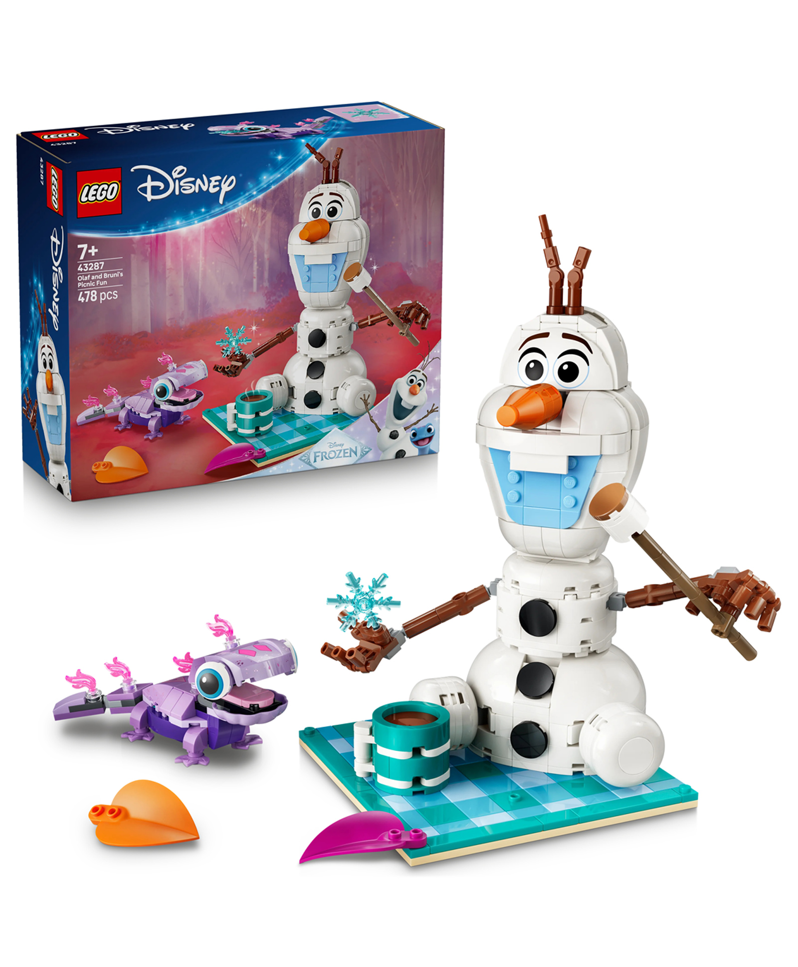 LEGO | Disney Frozen Olaf and Bruni's Picnic Fun - Toy Building Set for Kids Ages 7+ Yrs 478 pieces - 43287-image-14
