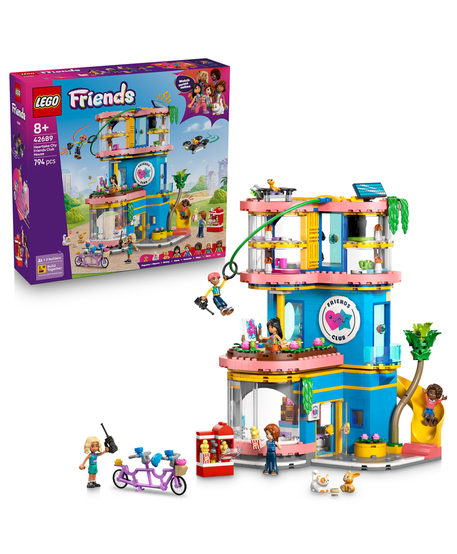 LEGO Friends Heartlake City Friends Club House Toy 794 Pieces - 42689-picture-23