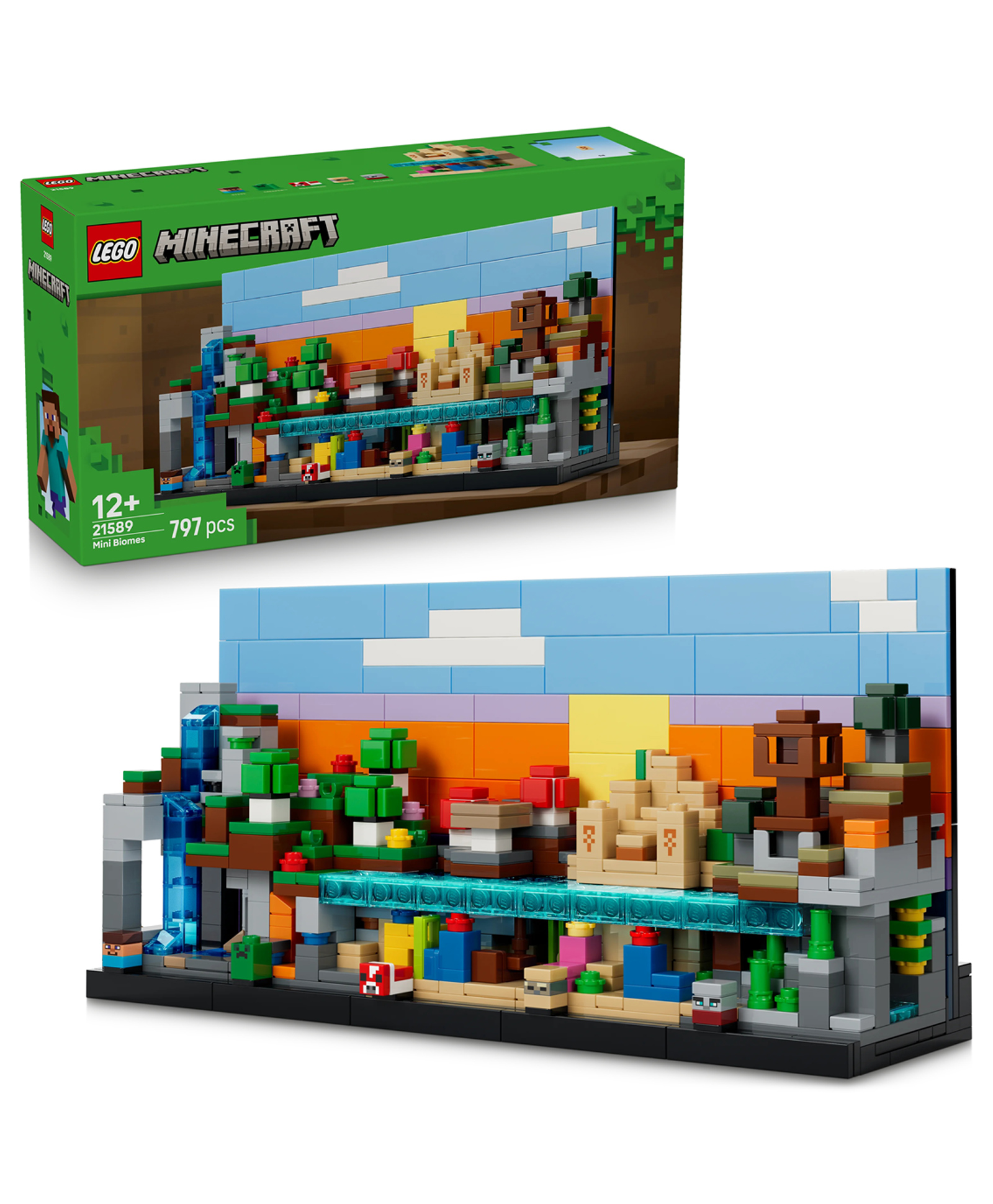 LEGO Minecraft Mini Biomes - Minecraft Art Building Set - Gaming Decoration 797 Pieces- 21589-picture-20