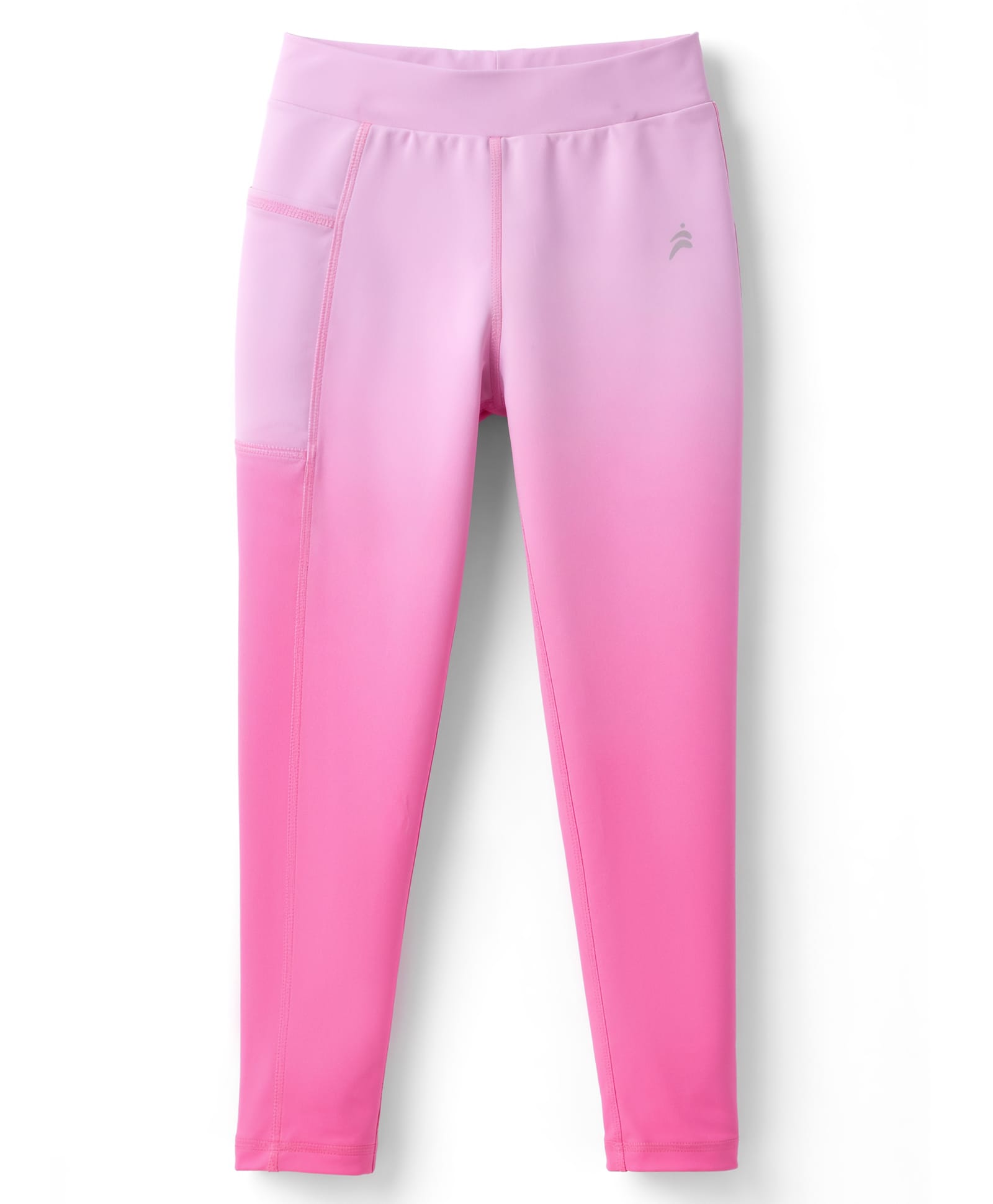 Pine Active Knit Full Length Leggings With Ombre Effect - Pink-picture-10