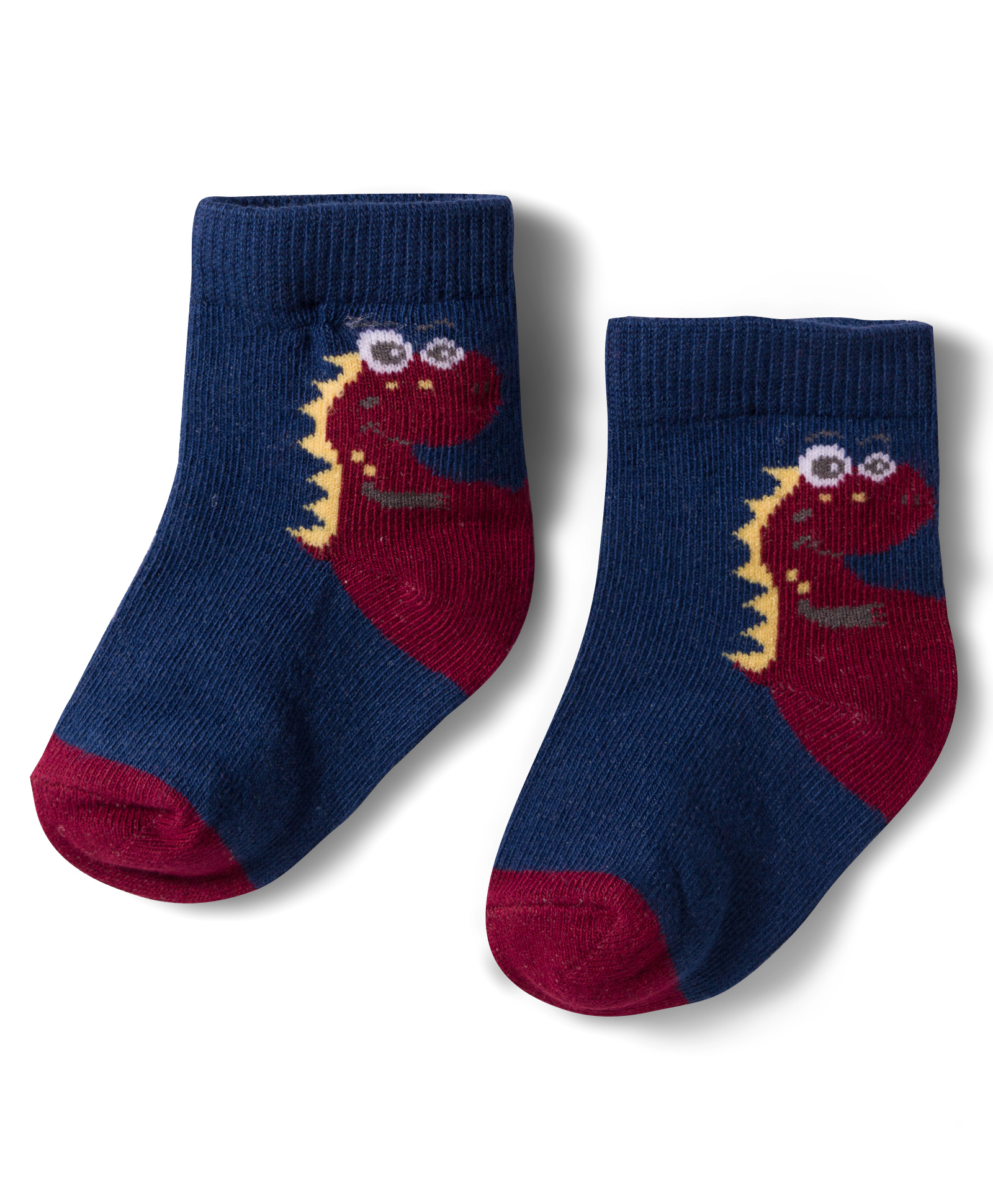 Mustang Knit Ankle Length Socks with Dino Design - Navy Blue-image-48