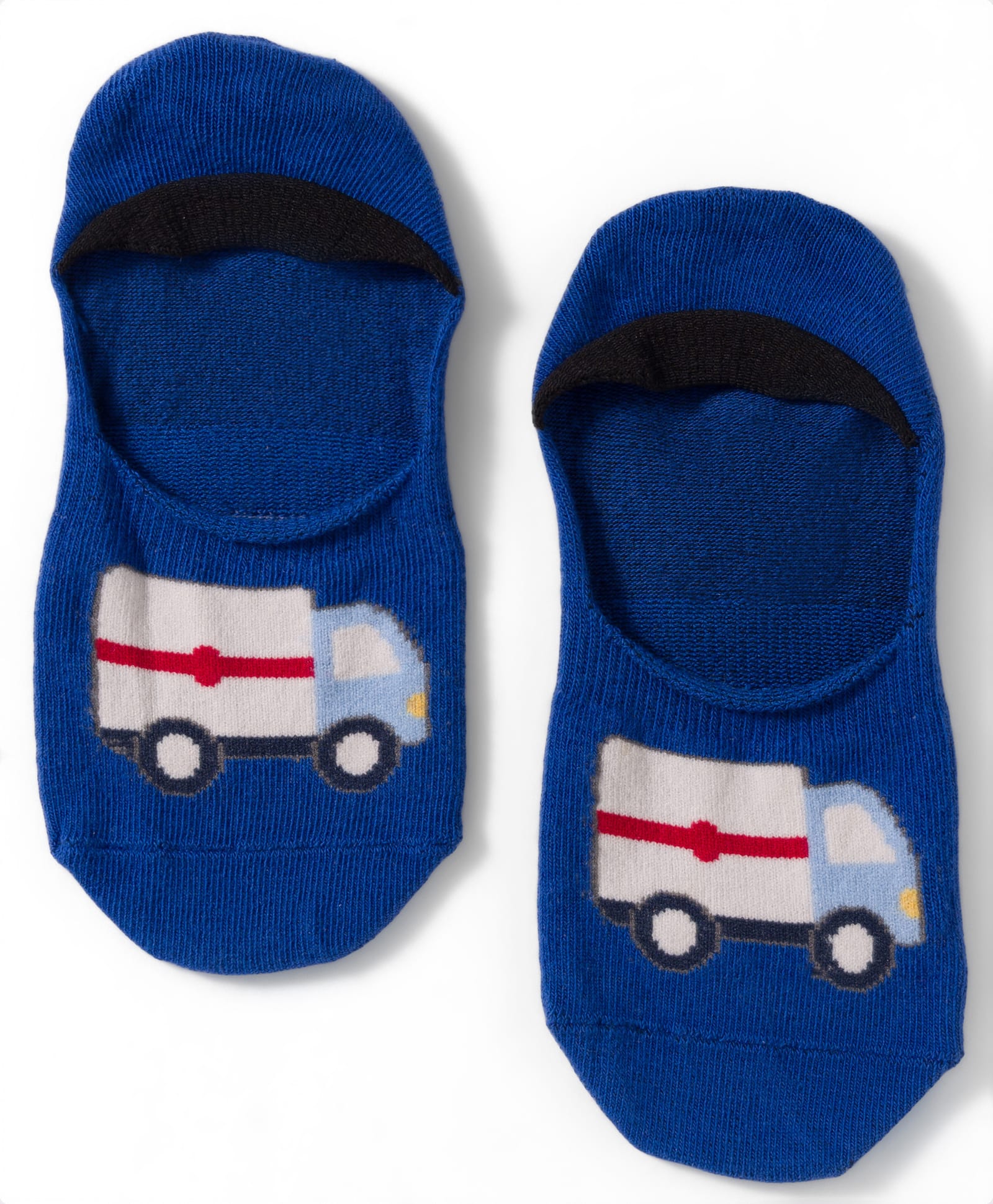 Mustang Knit Socks with Ambulance Design - Navy Blue-image-40