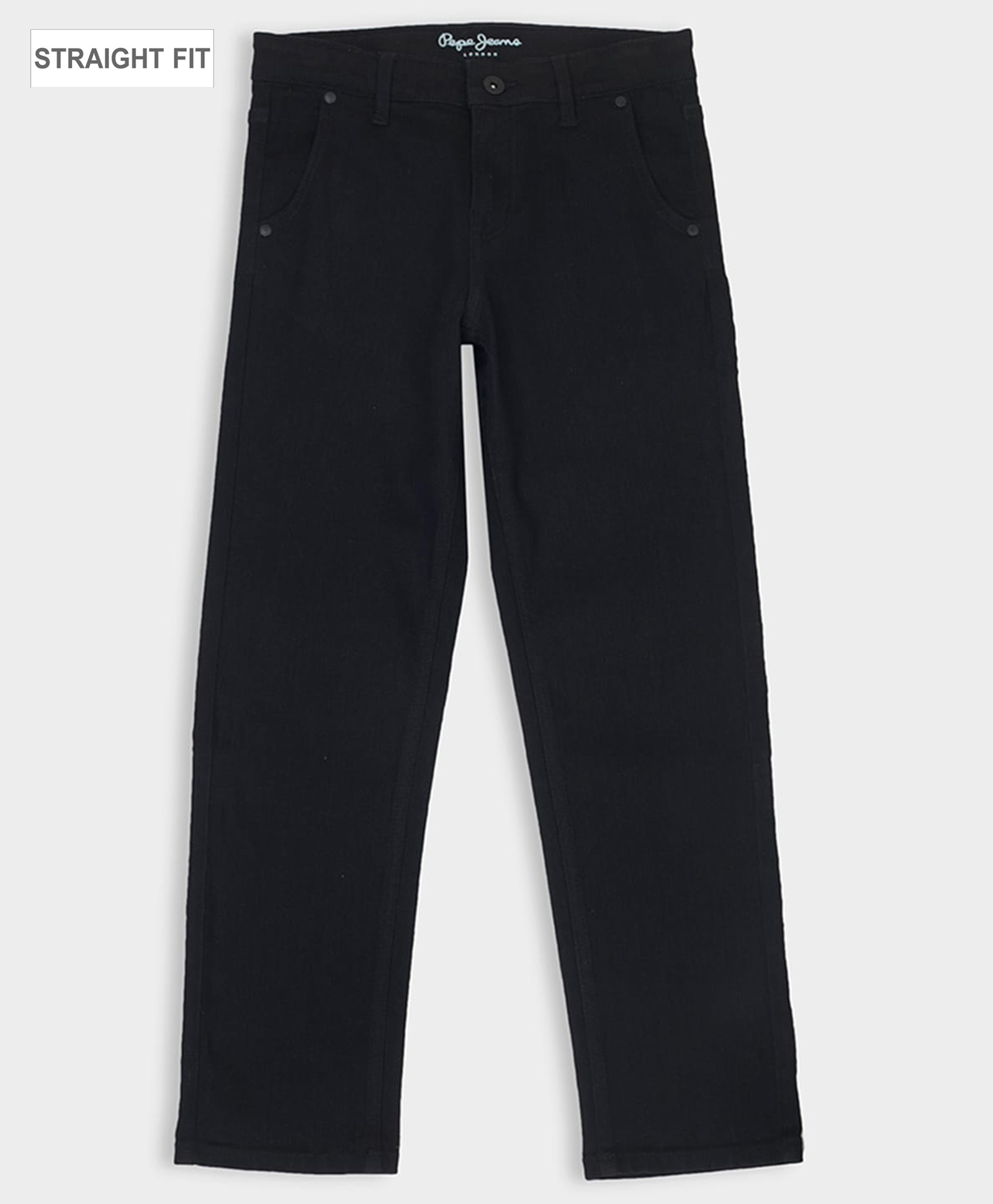 Pepe Jeans Cotton Woven Full Length Solid Jeans - Black-picture-15