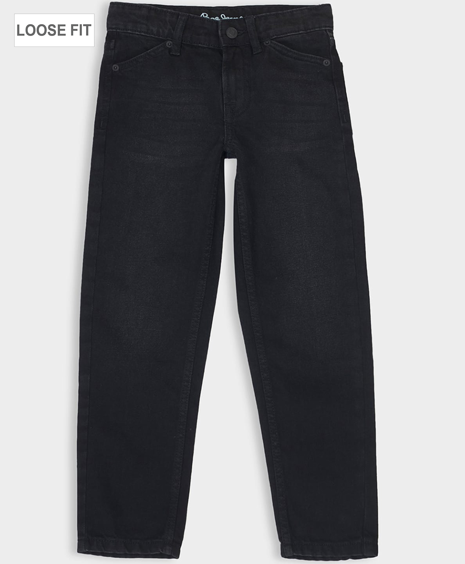 Pepe Jeans 100% Cotton Woven Full Length Jeans - Black-picture-15