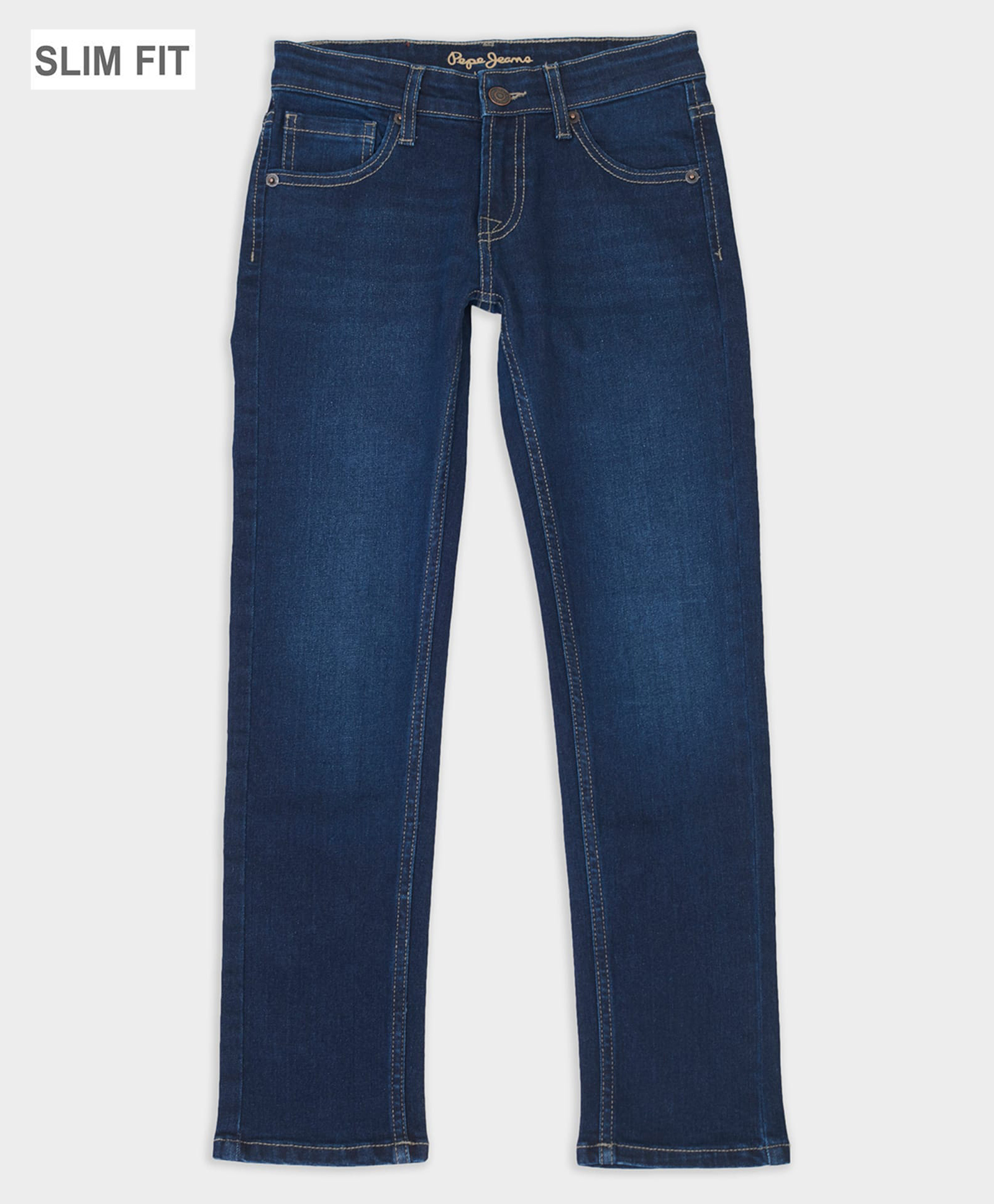 Pepe Jeans Cotton Woven Full Length Solid Jeans - Navy Blue-picture-15