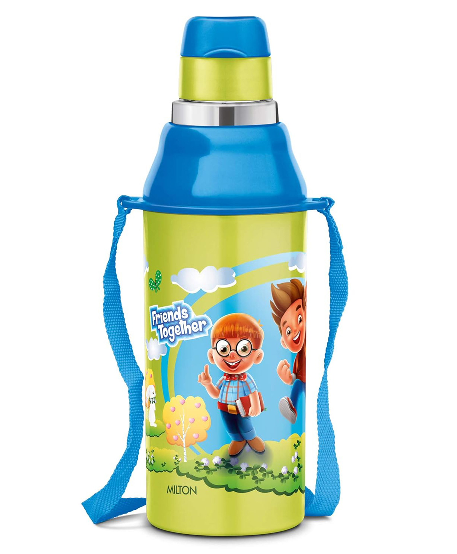 Milton Kool Steelight 400 Kids Plastic Insulated BPA Free Sipper Water Bottle With Leak Proof & Food Grade Technology Green - 380 ml-image-42