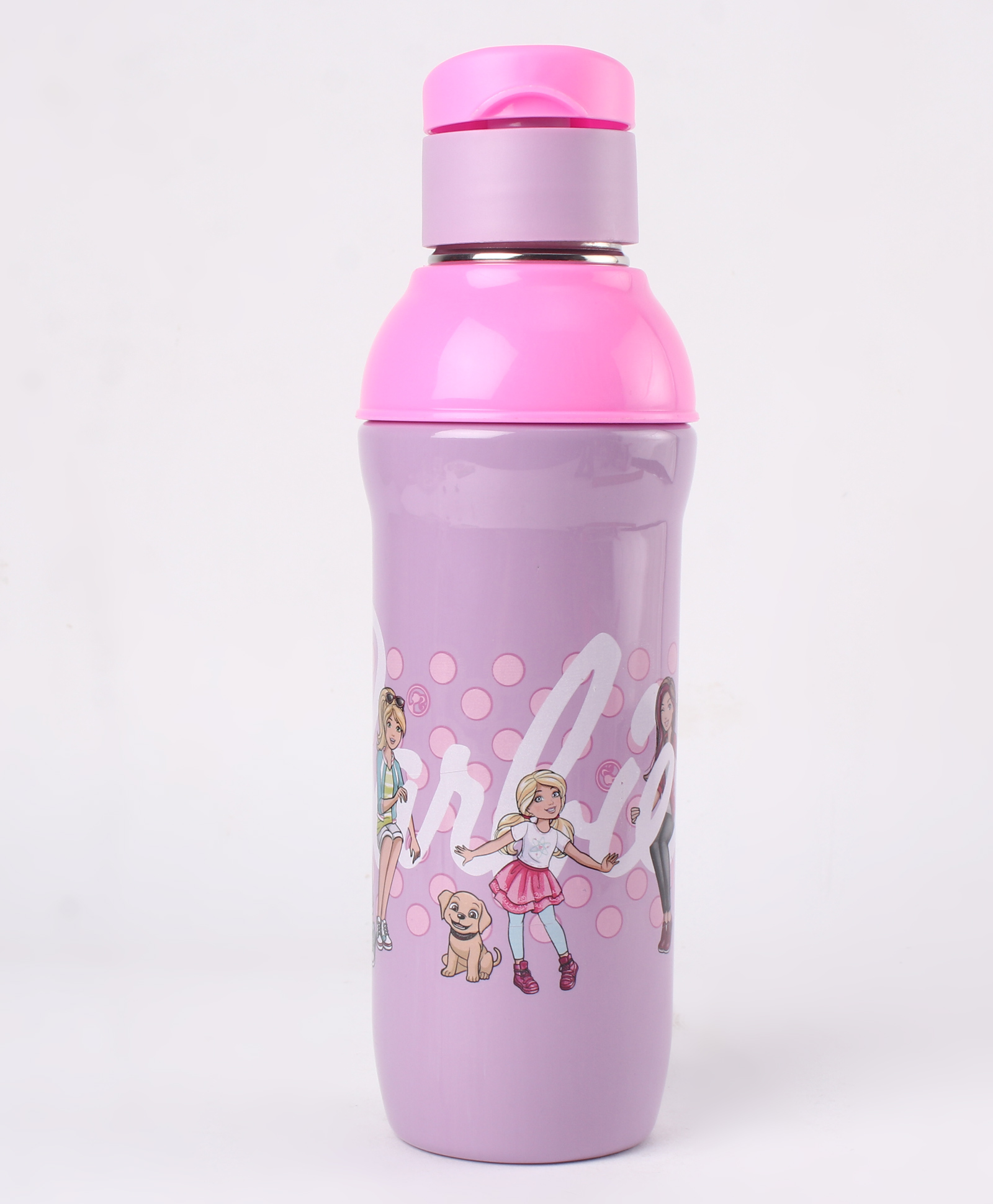 Milton Steel Barbie 400 Kids Insulated Stainless Steel Water Bottle & Purple, Leak-Proof, Hot & Cold Pink - 390 ml-picture-29