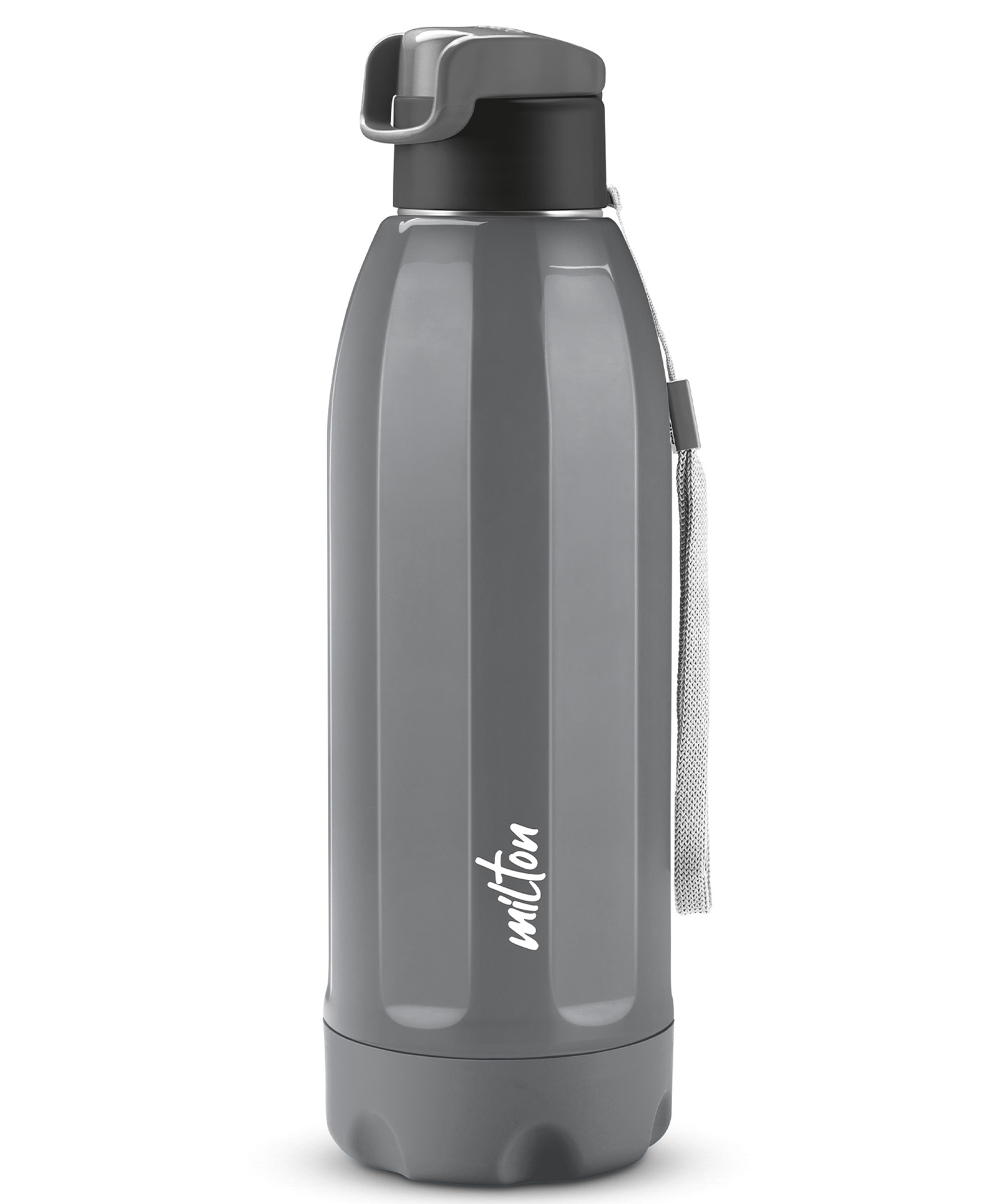 Milton Steel Meridian 600 Thermoware PU Insulated Hot & Cold Water Bottle With Leak Proof Technology & Flip Top Lid Grey - 520 ml-image-10