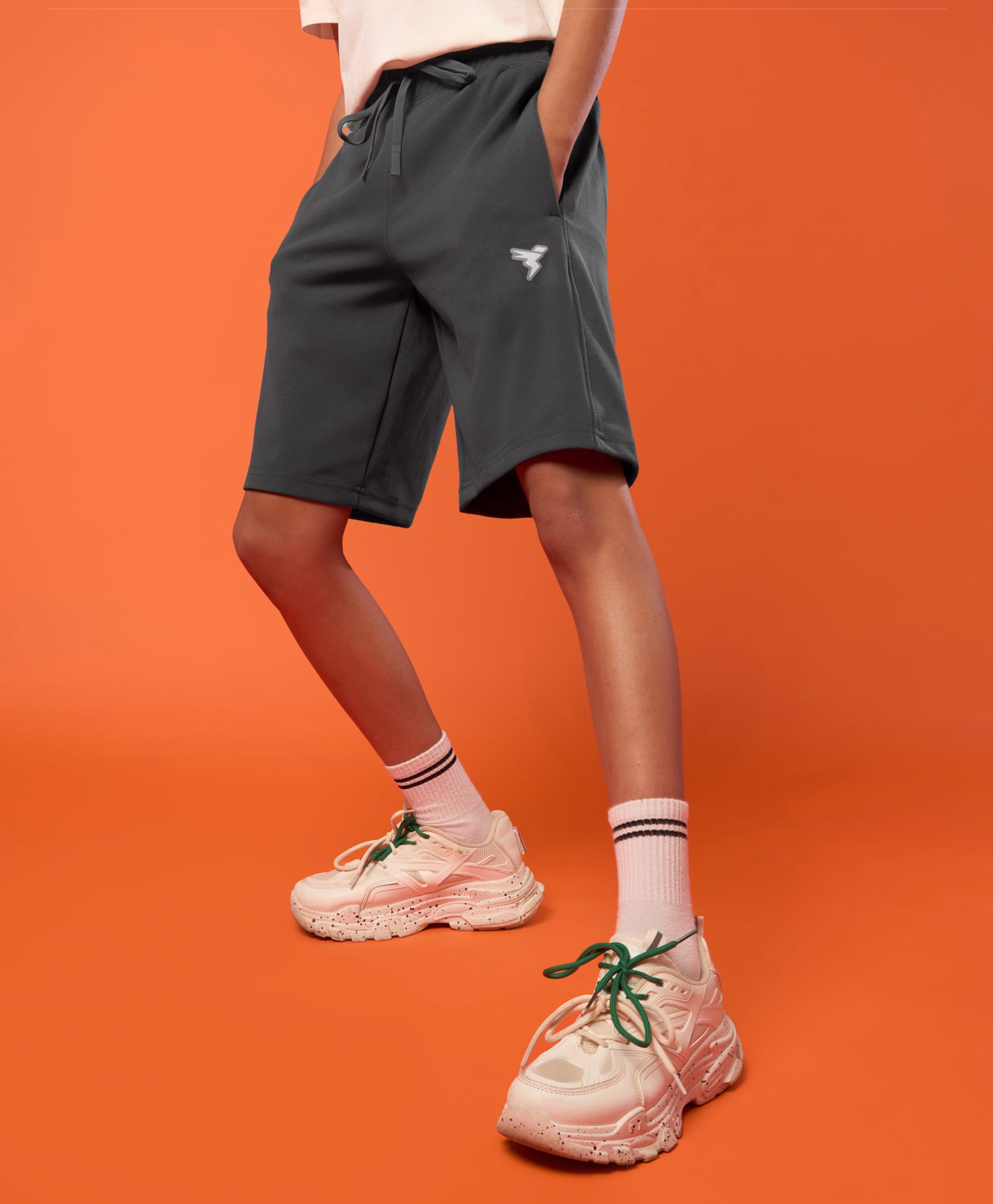 Technosport Knit Solid Shorts - Grey-picture-28